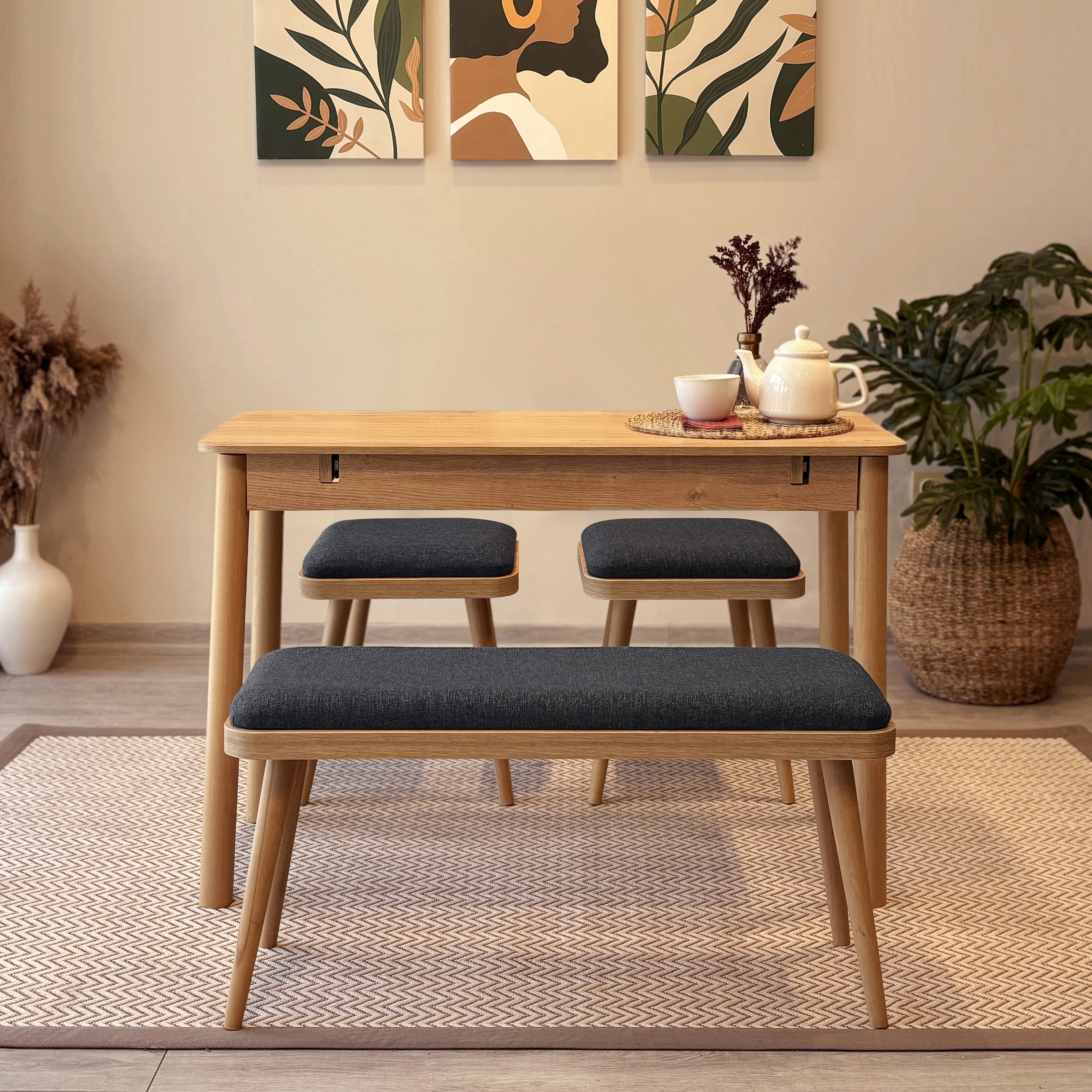 VİNA MİNİ AÇILIR MUTFAK MASA TAKIMI – UVI COLLECTION