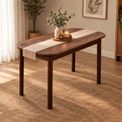 VİNA LUXE AÇILIR DİKDÖRTGEN MUTFAK MASASI MDF CEVİZ
