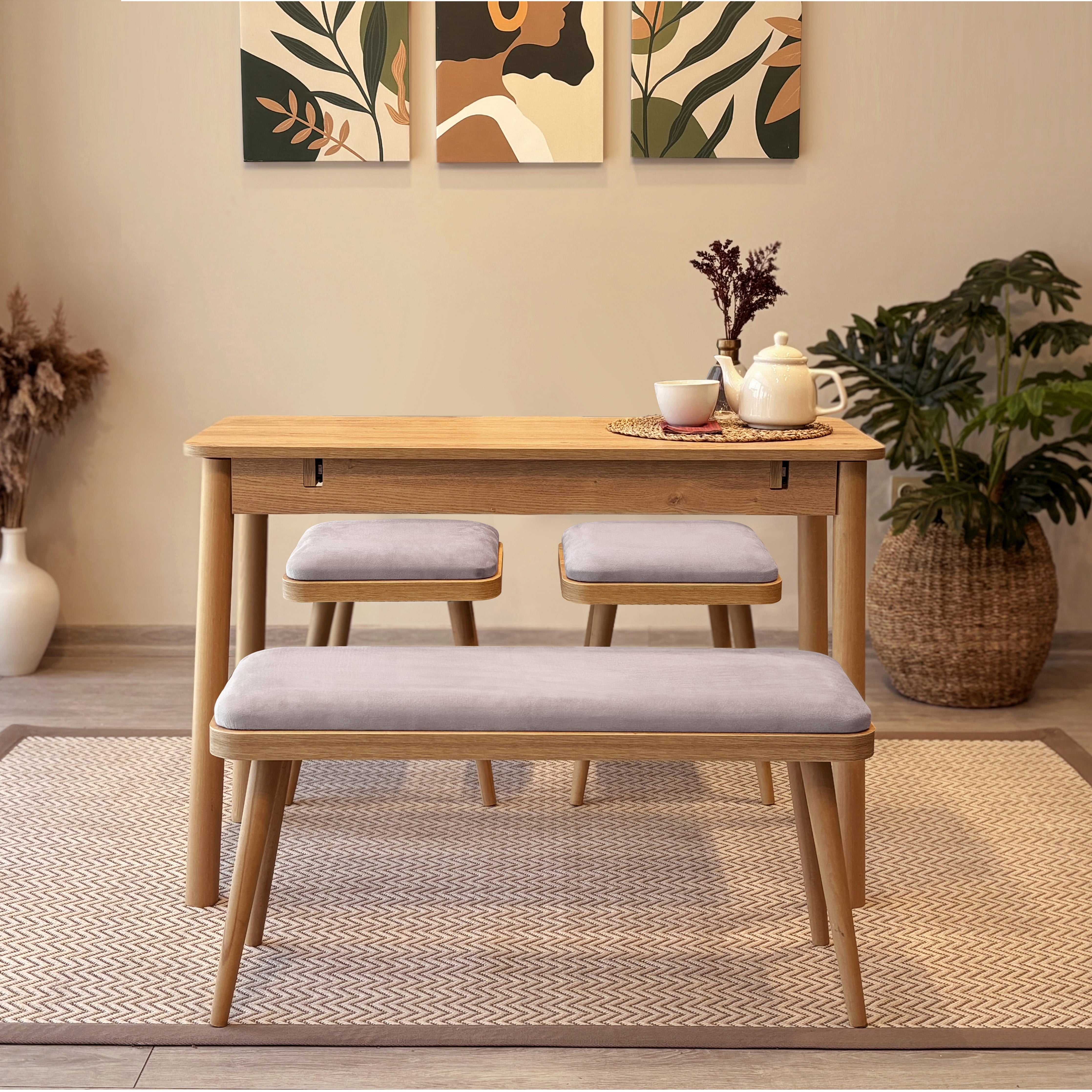 VİNA MİNİ AÇILIR MUTFAK MASA TAKIMI