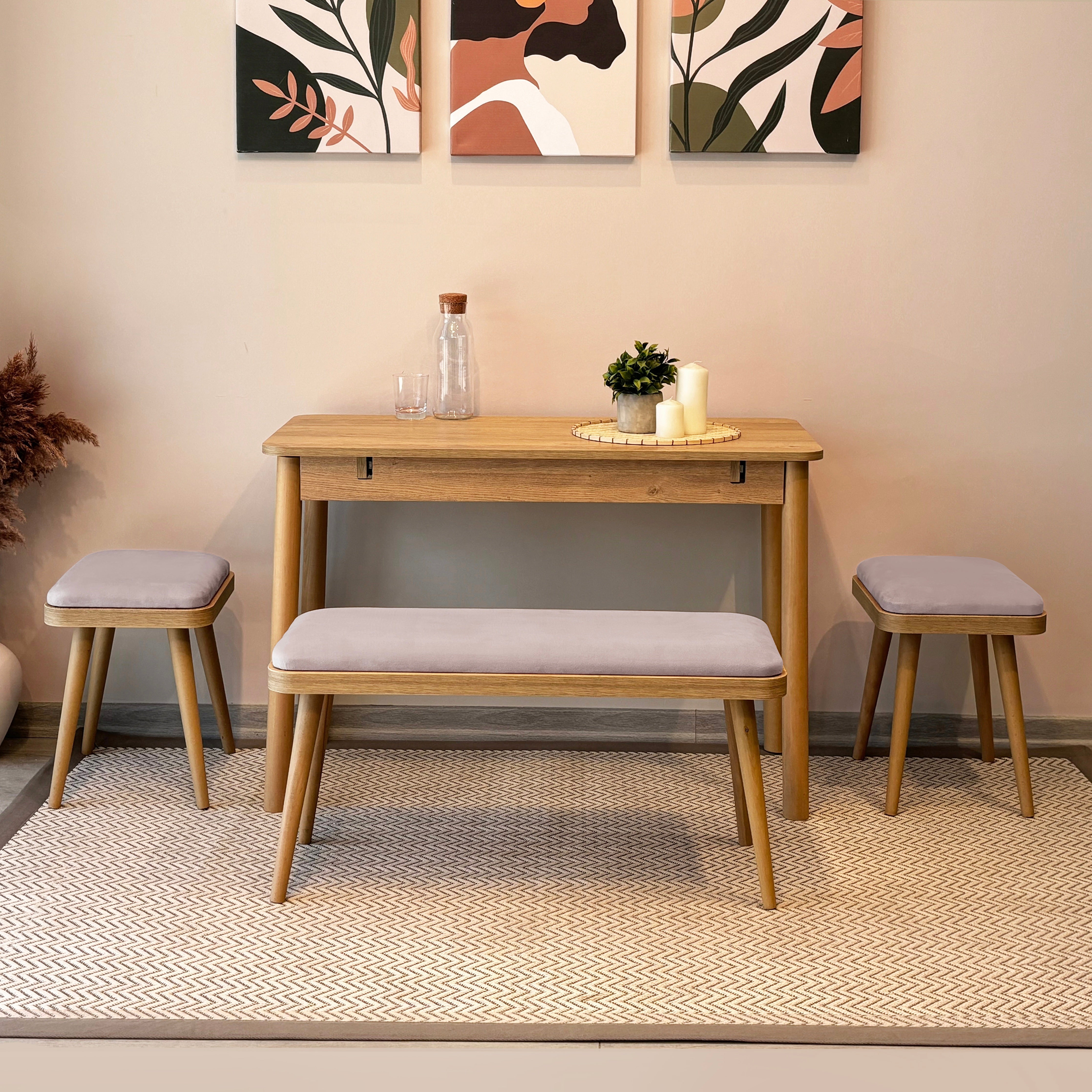 VİNA MİNİ AÇILIR MUTFAK MASA TAKIMI