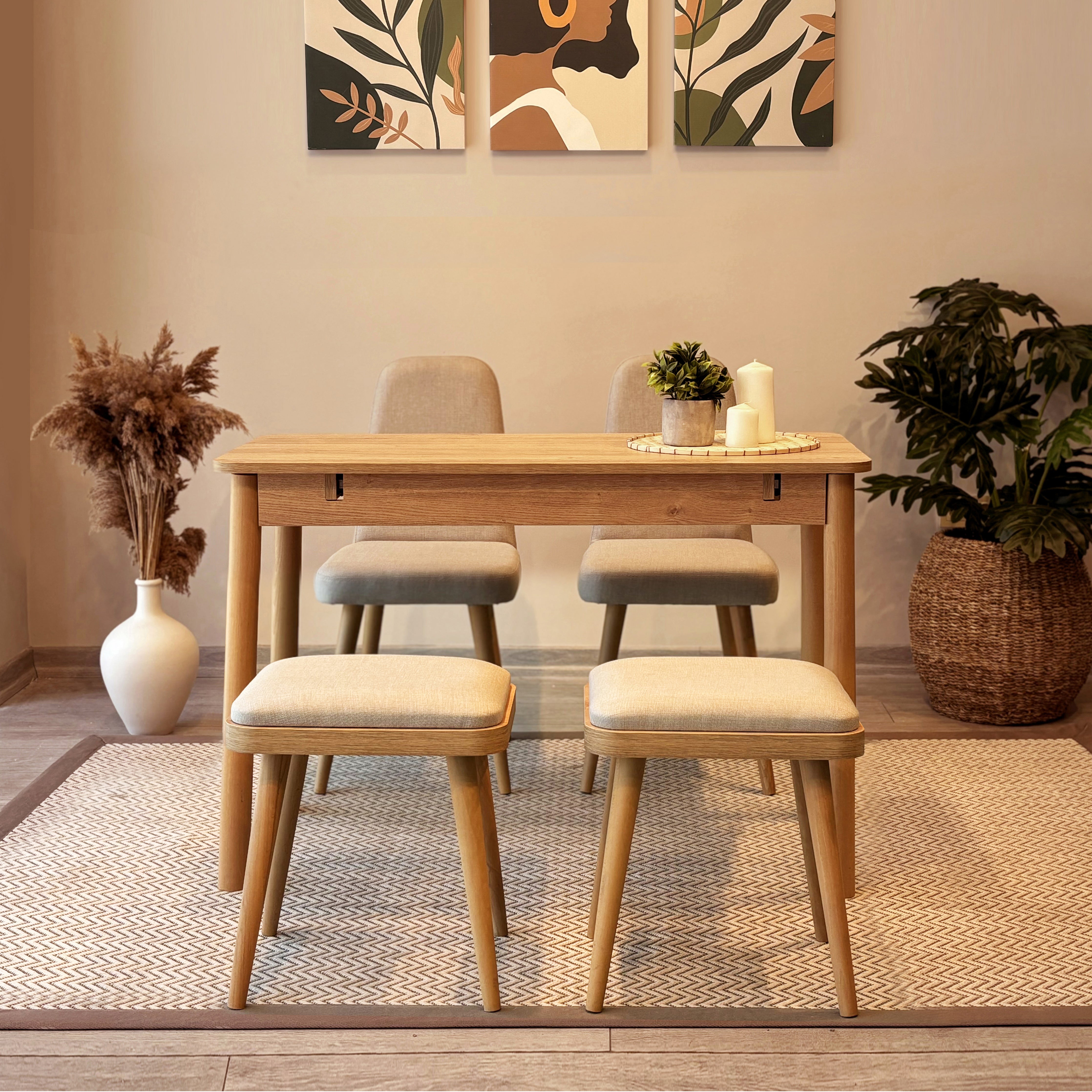 VİNA MİNİ AÇILIR MUTFAK MASA TAKIMI