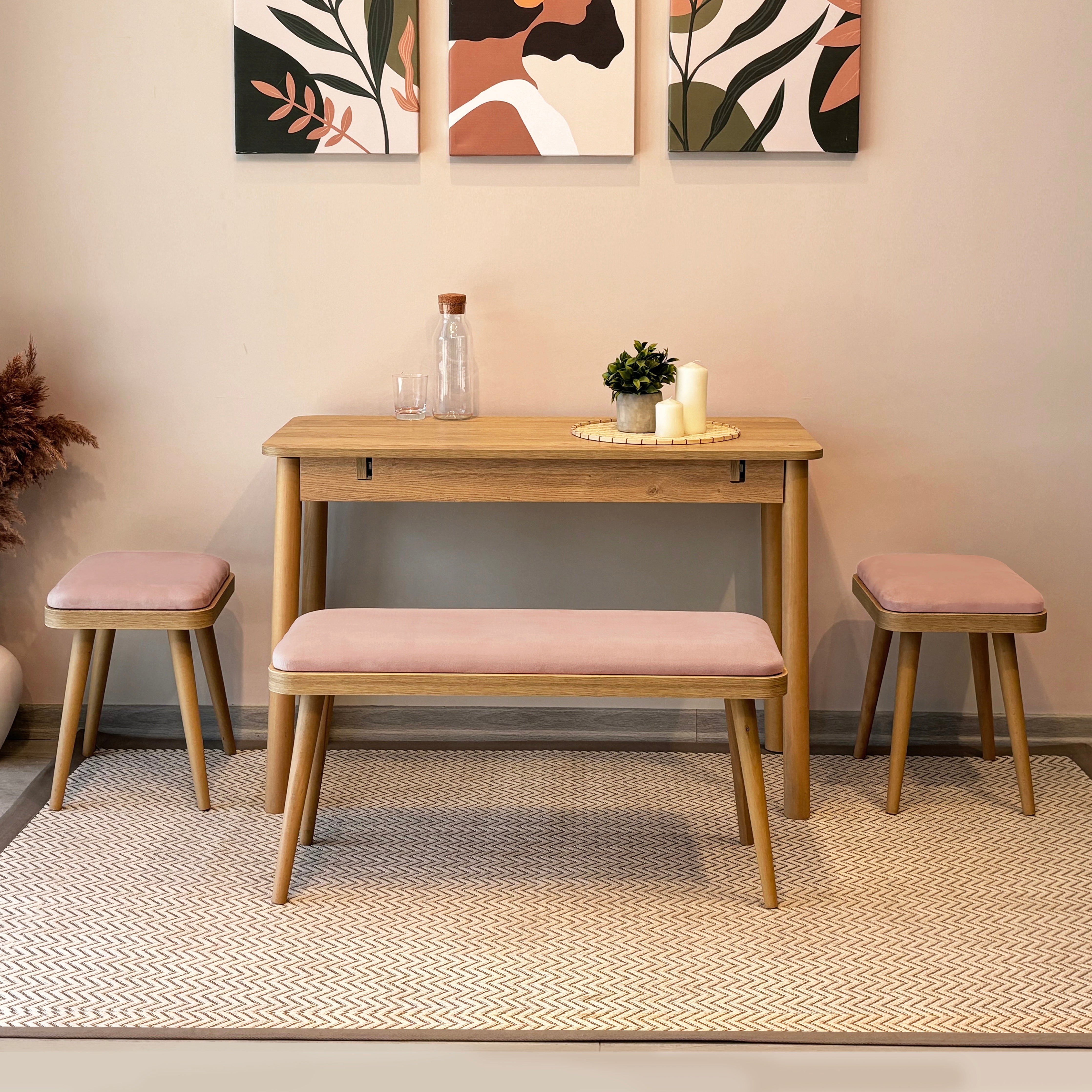 VİNA MİNİ AÇILIR MUTFAK MASA TAKIMI