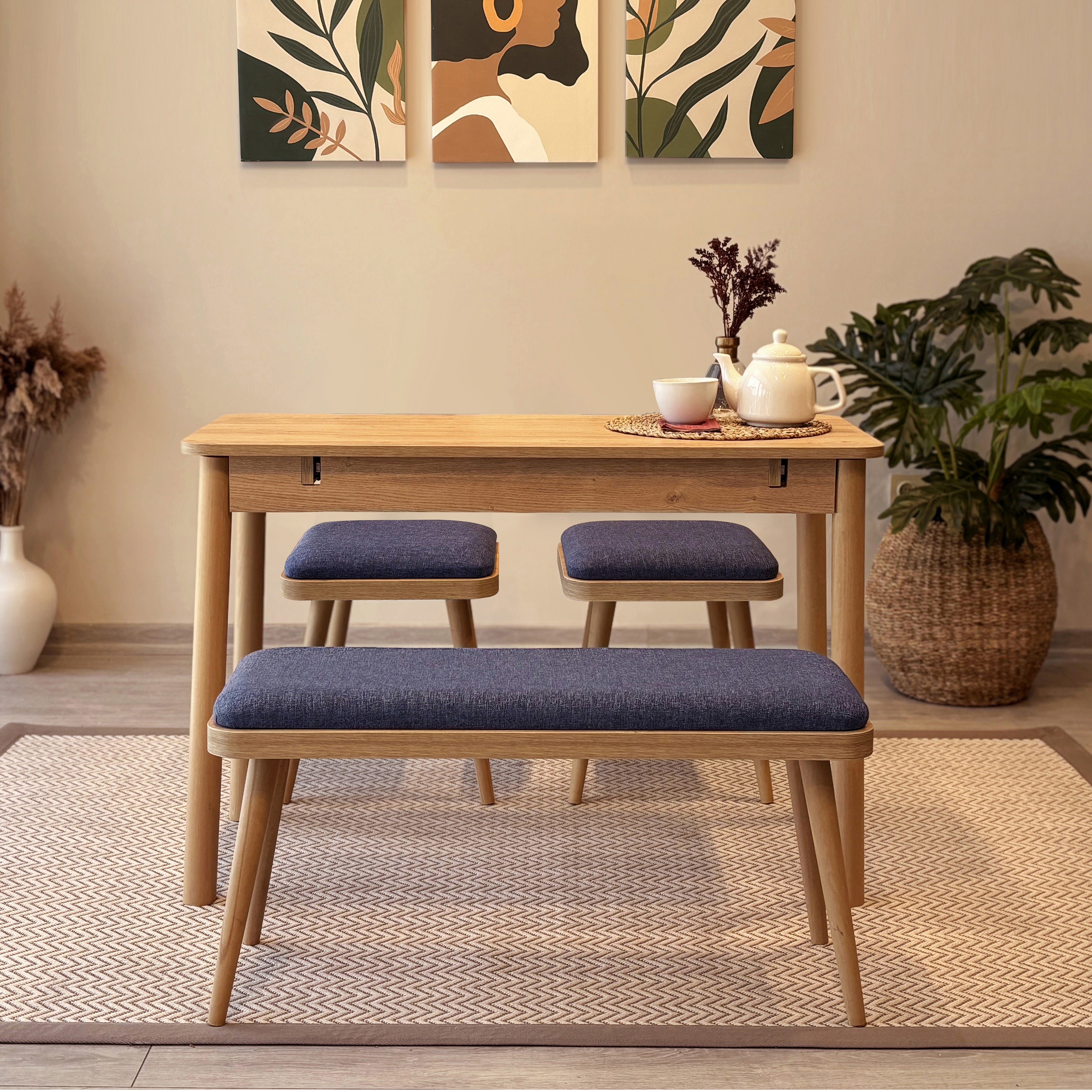 VİNA MİNİ AÇILIR MUTFAK MASA TAKIMI