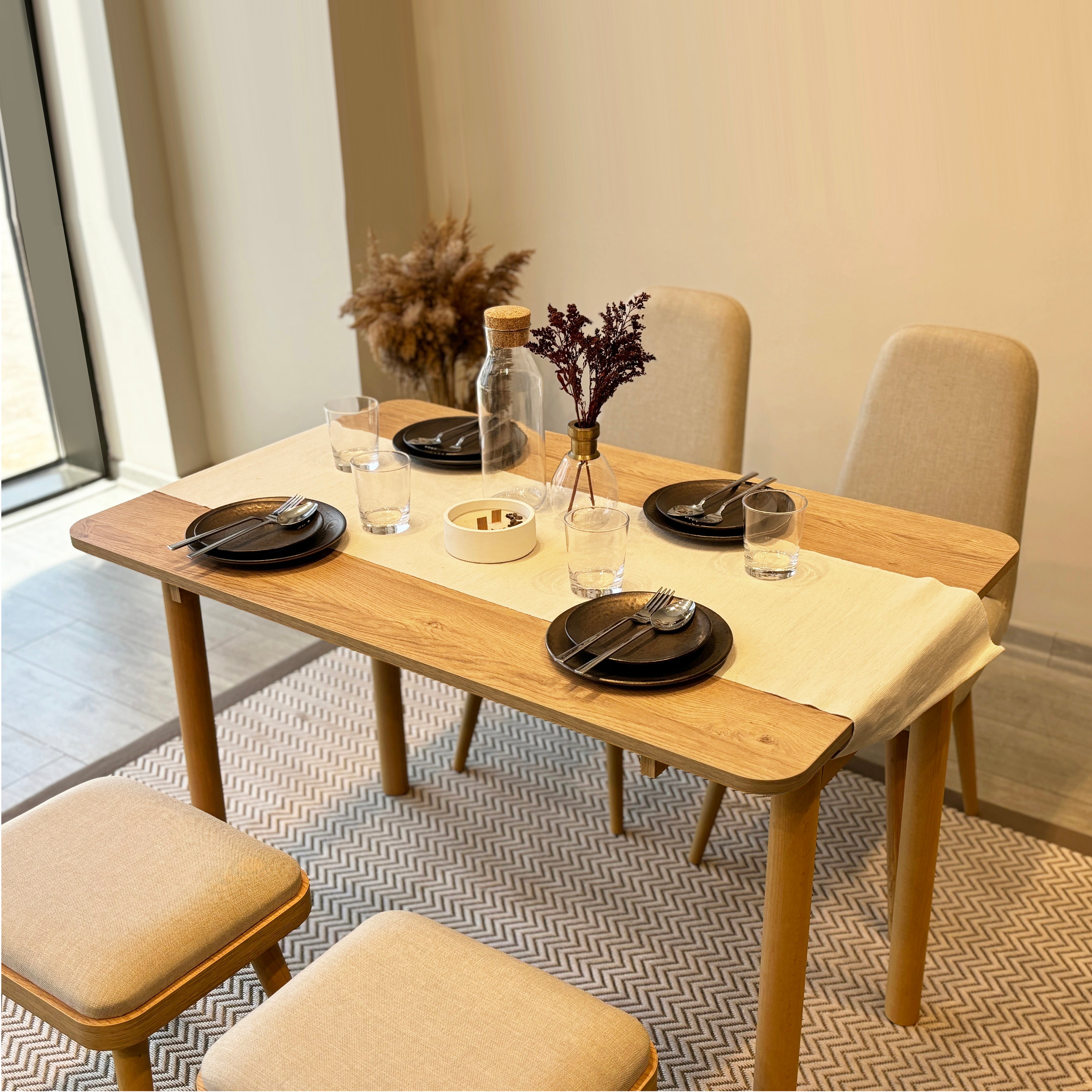 VİNA MİNİ AÇILIR MUTFAK MASA TAKIMI