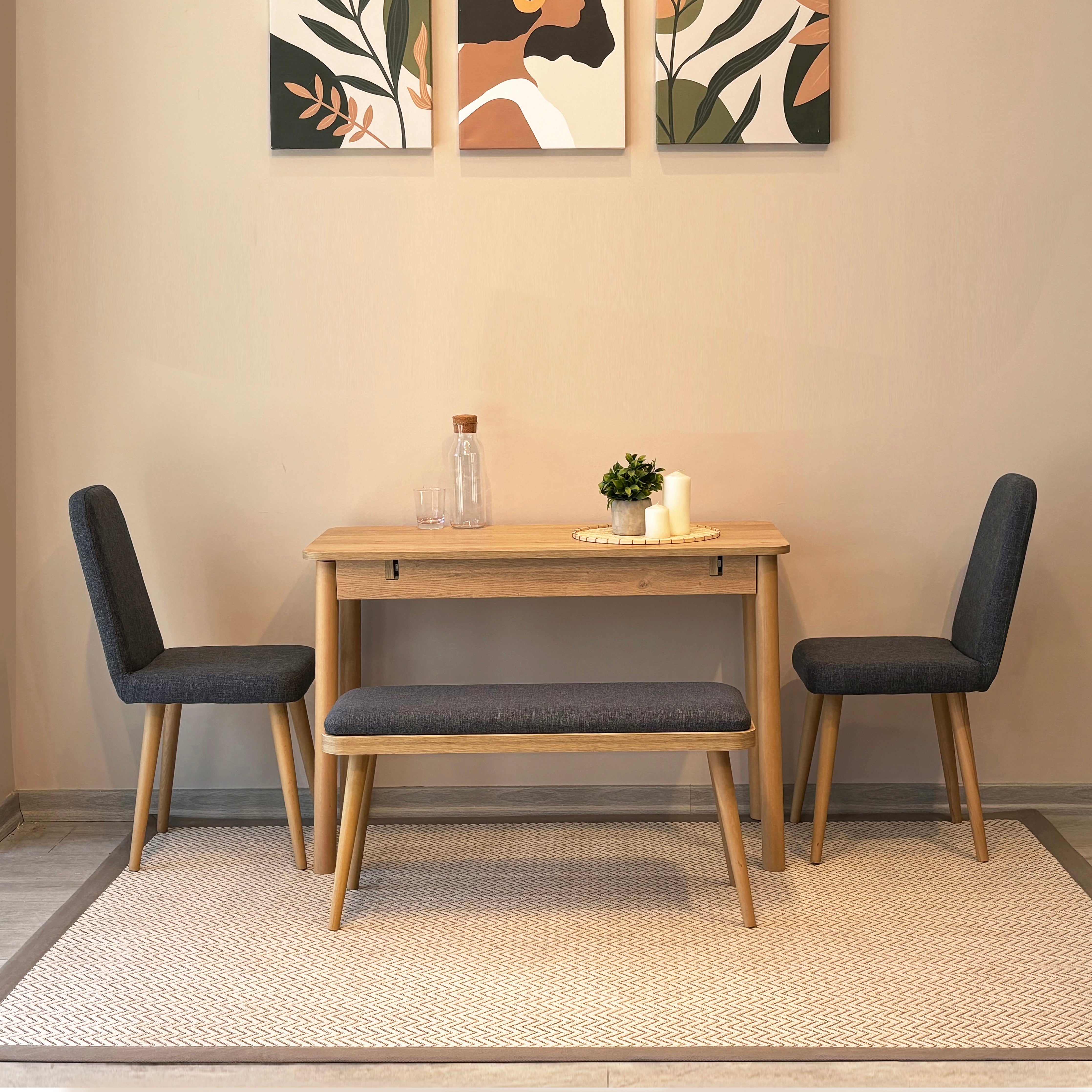 VİNA MİNİ AÇILIR MUTFAK MASA TAKIMI