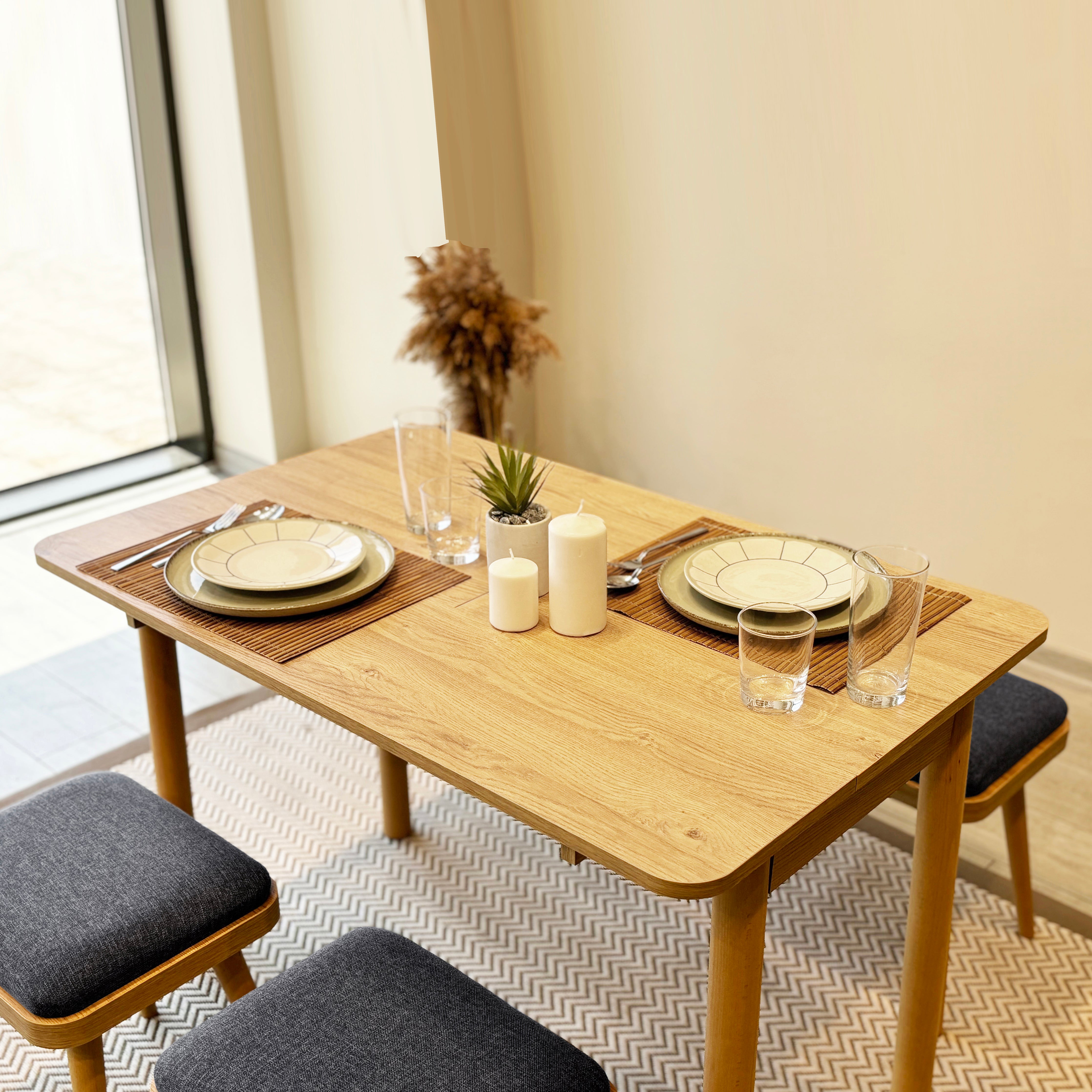 VİNA MİNİ AÇILIR MUTFAK MASA TAKIMI