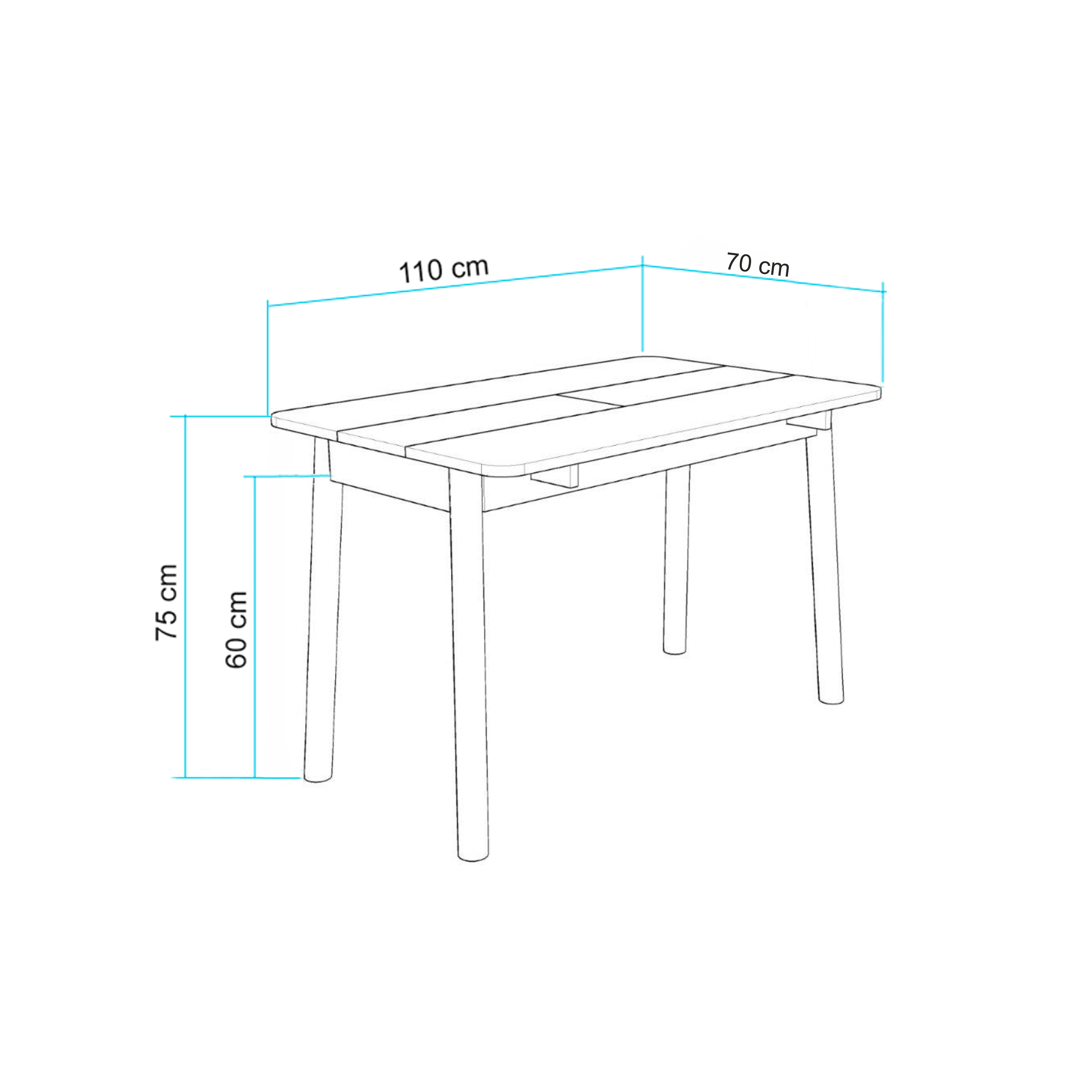 VİNA MİNİ AÇILIR MUTFAK MASA TAKIMI