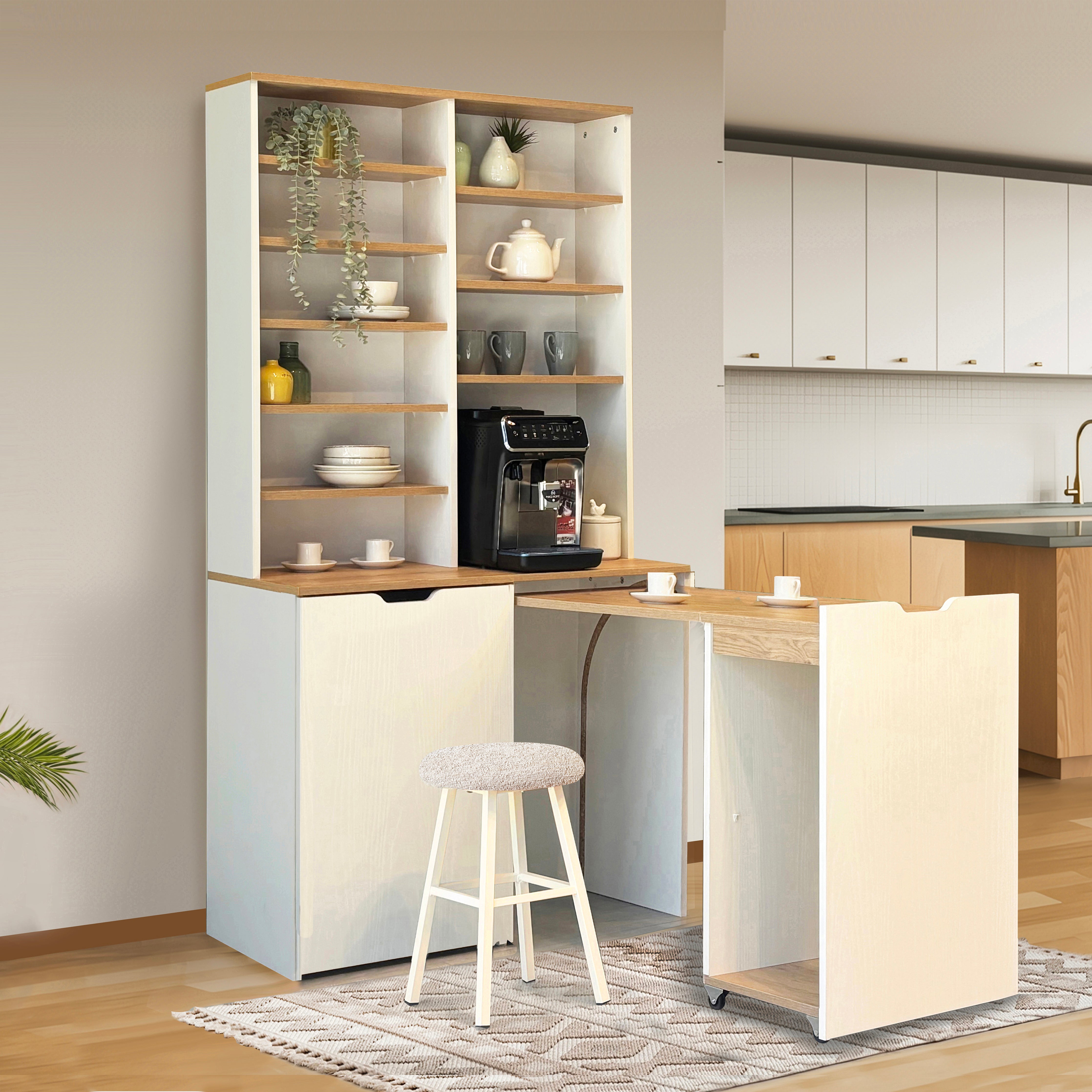 ライフエッセンス FLEXA KATLANABİLİR MASALI KAHVE KÖSESİ İKİ TABURELİ TAKIM – UVI
