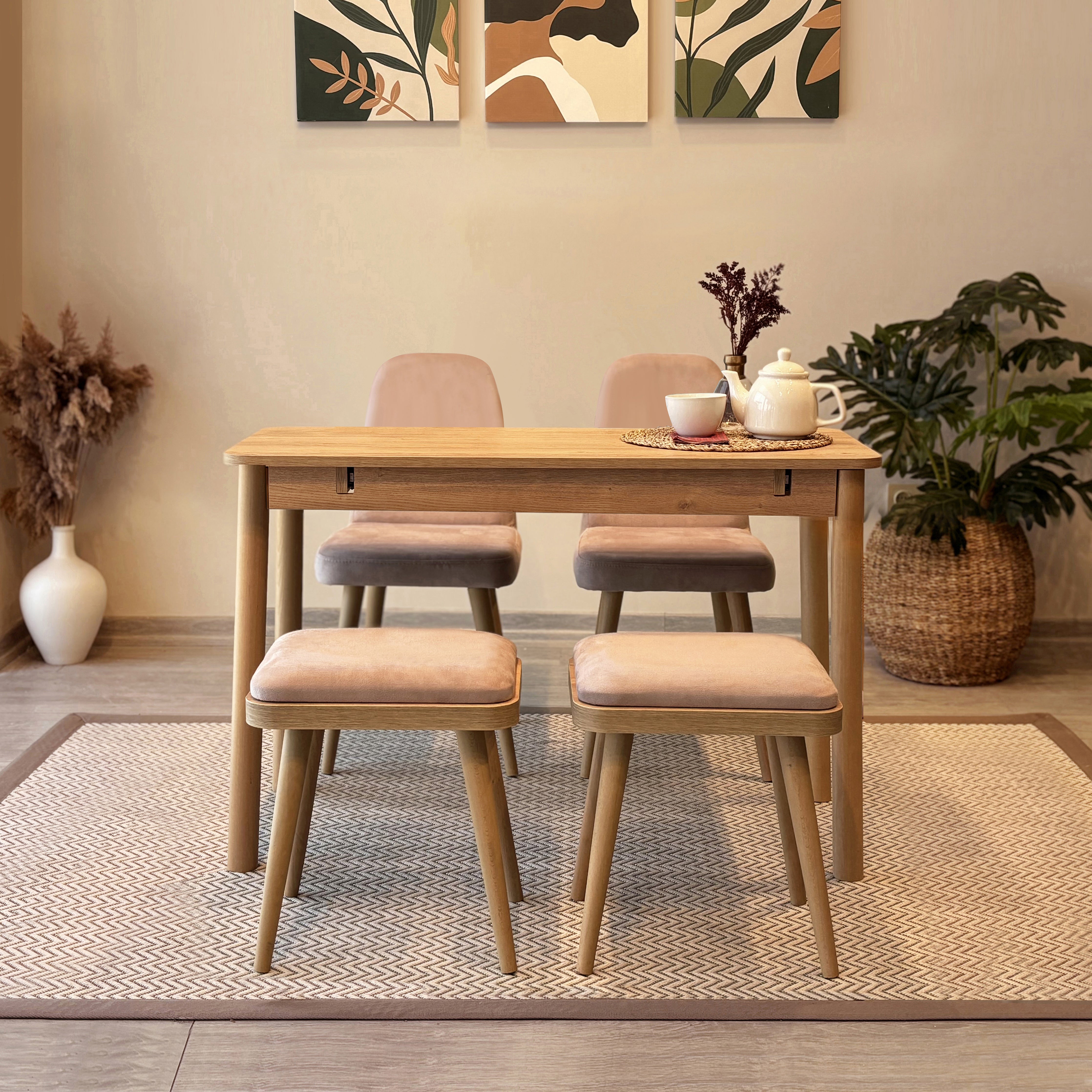 VİNA MİNİ AÇILIR MUTFAK MASA TAKIMI