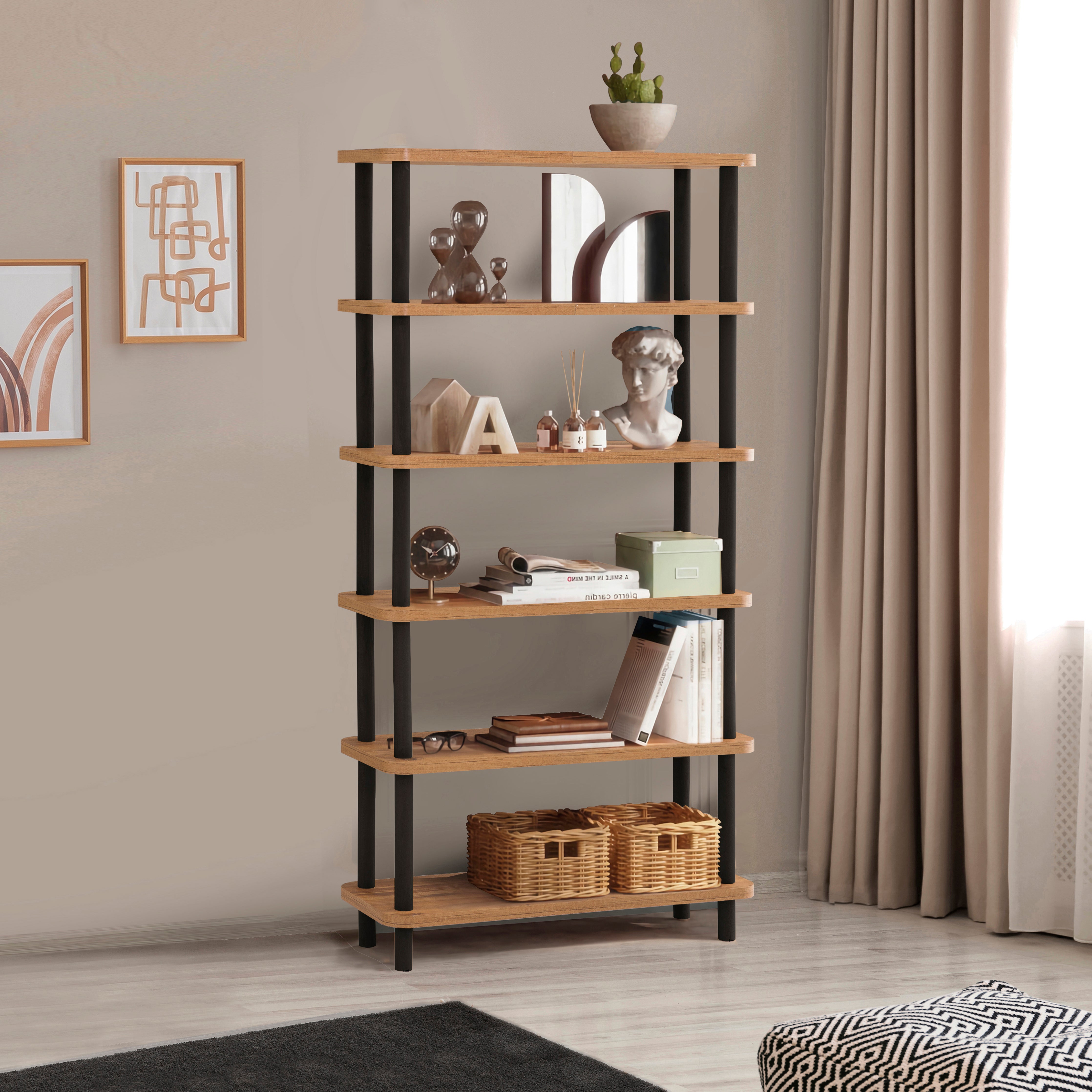 DORA GALA 6 RAFLI KİTAPLIK 80X28