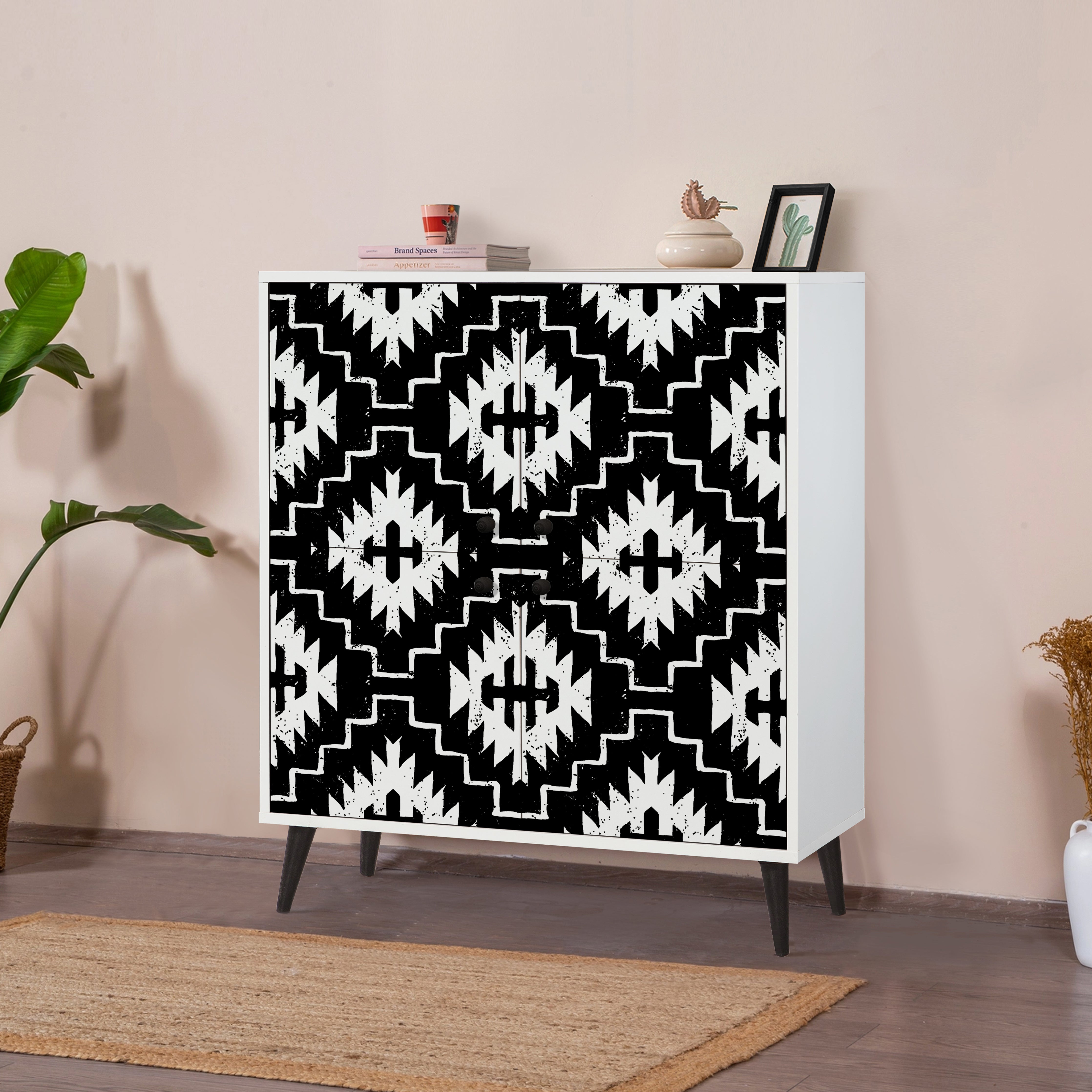 MULTİLÜX BEYAZ DESENLİ LAKE AYAK SWAN