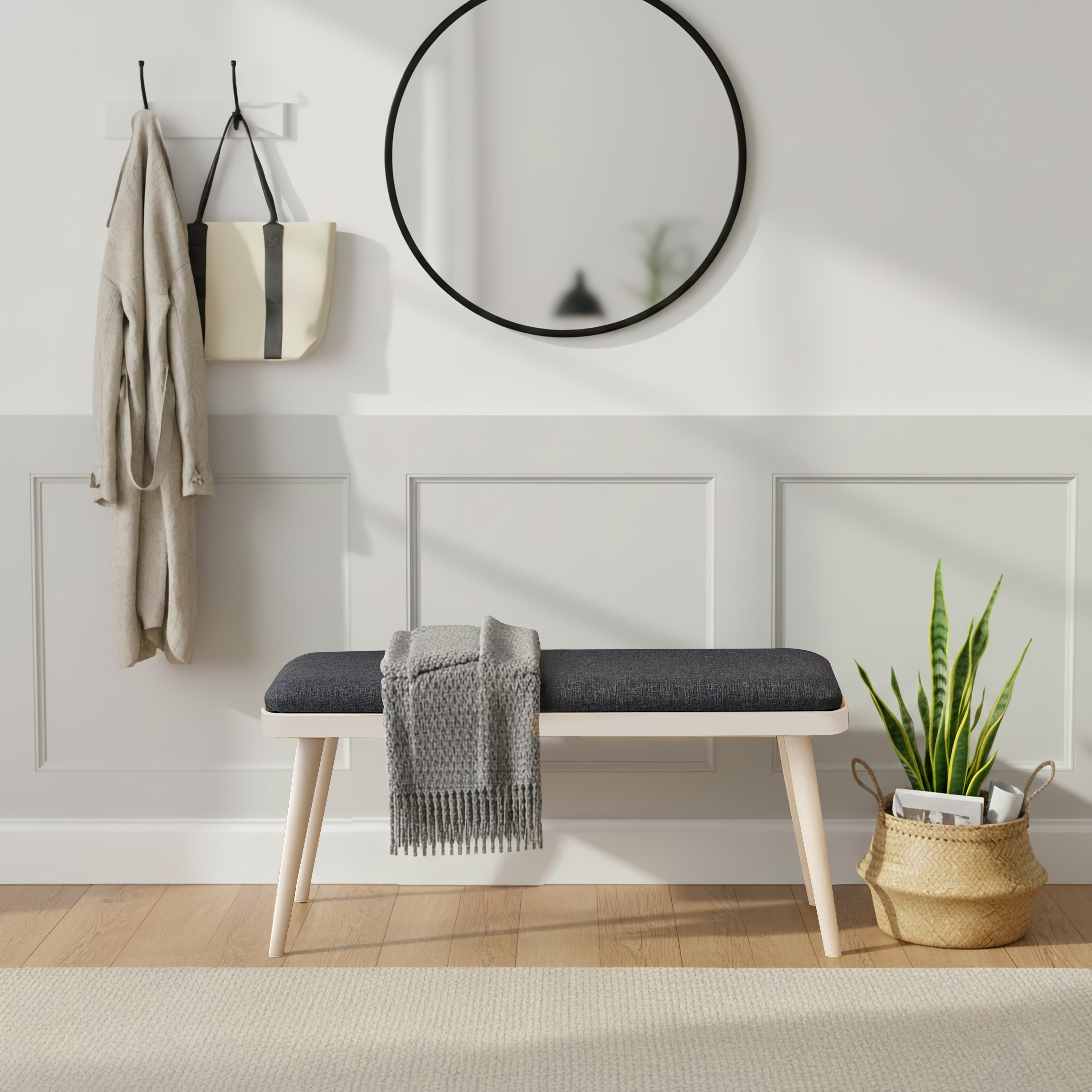 VİNA MİNİ BENCH SEDEF KREM