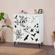 MULTİLÜX BEYAZ DESENLİ LAKE AYAK MANYAS