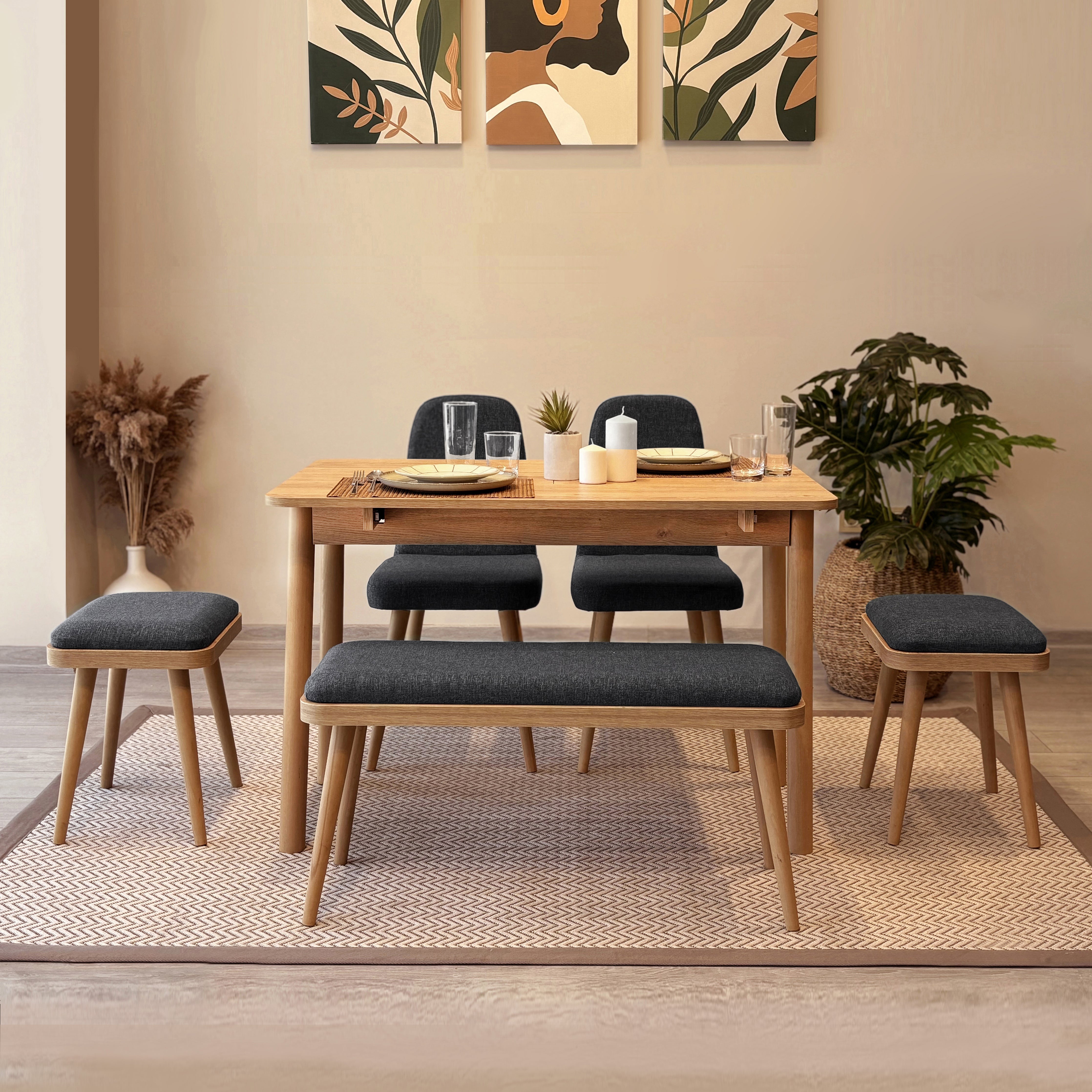 VİNA MİNİ AÇILIR MUTFAK MASA TAKIMI