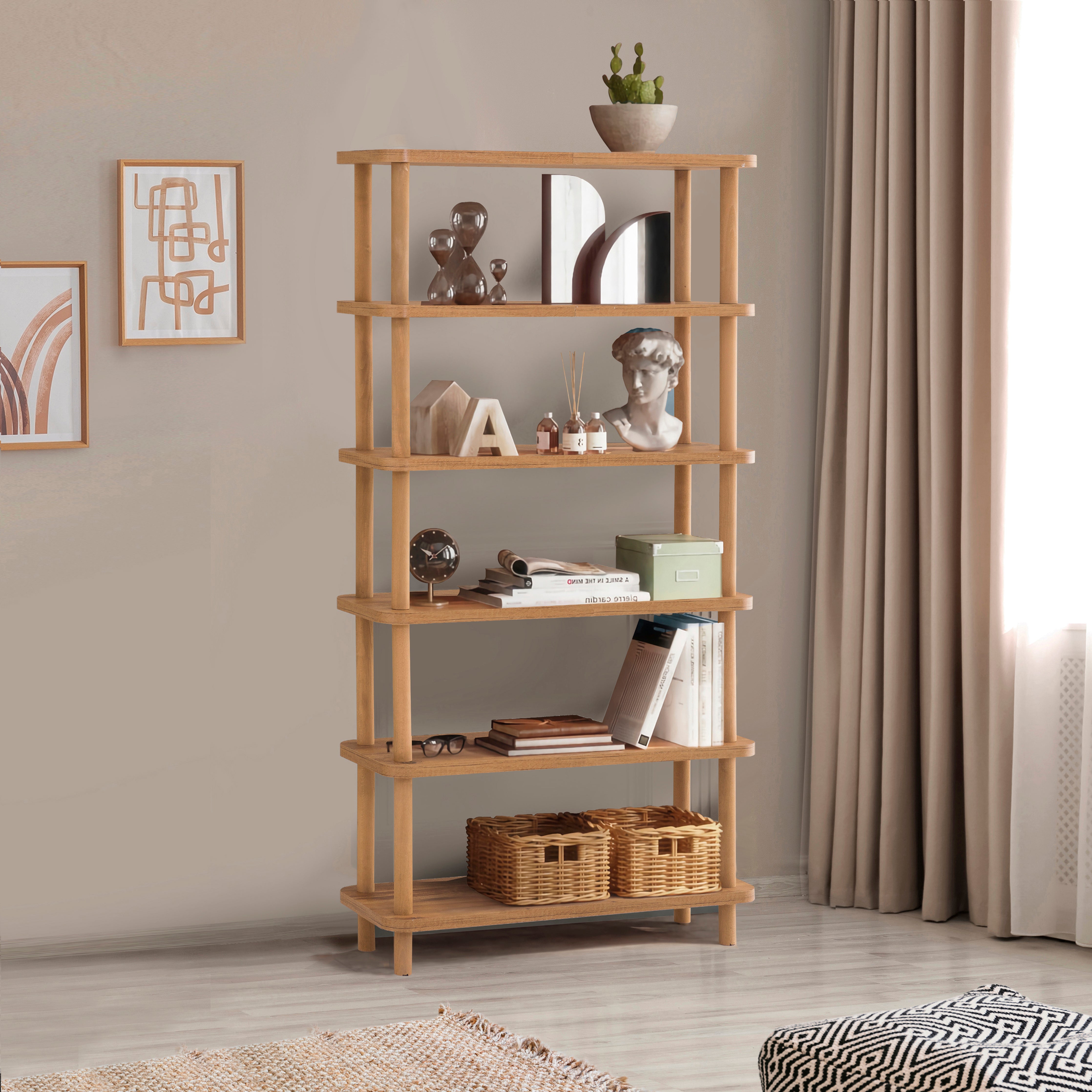 DORA GALA 6 RAFLI KİTAPLIK 80X28