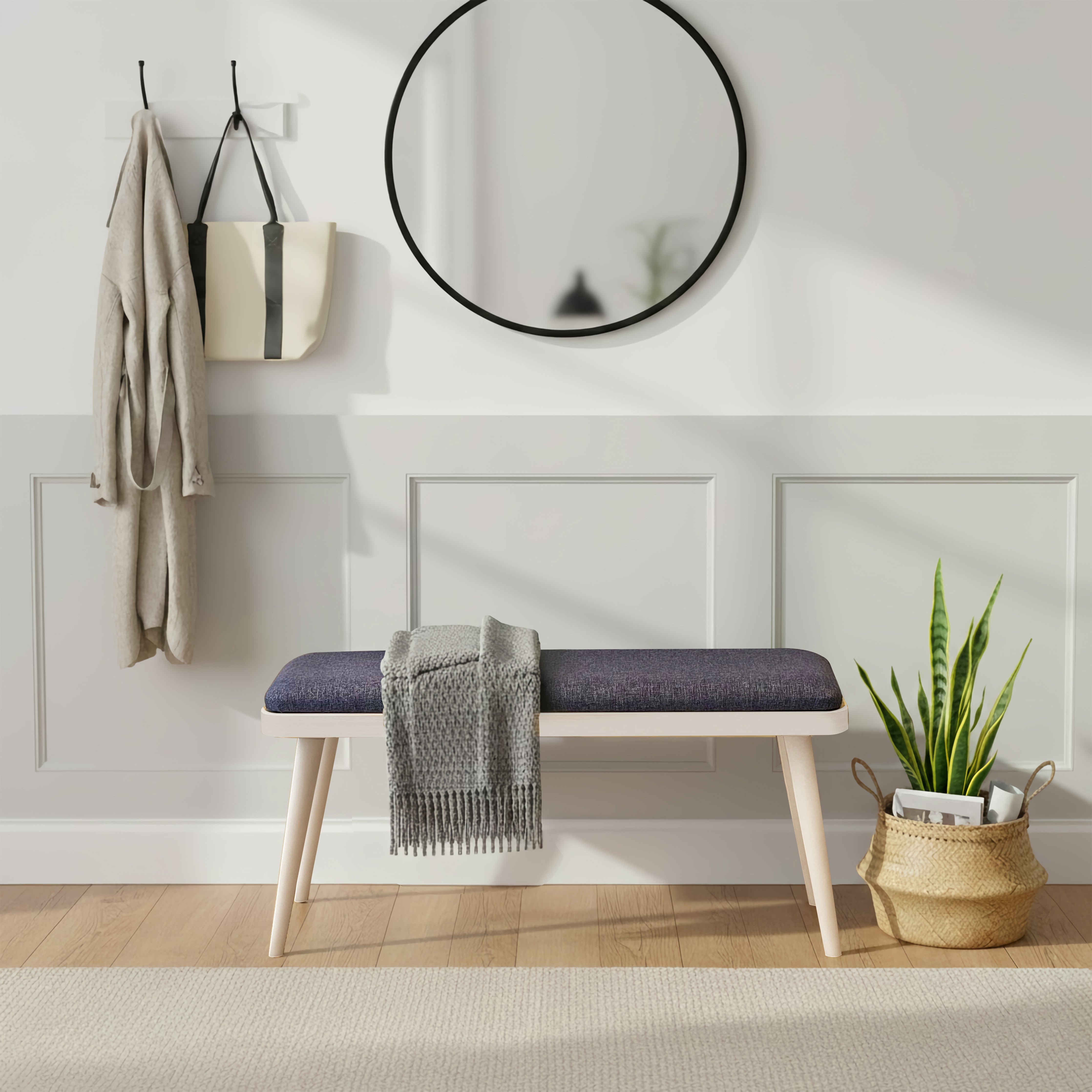 VİNA MİNİ BENCH SEDEF KREM