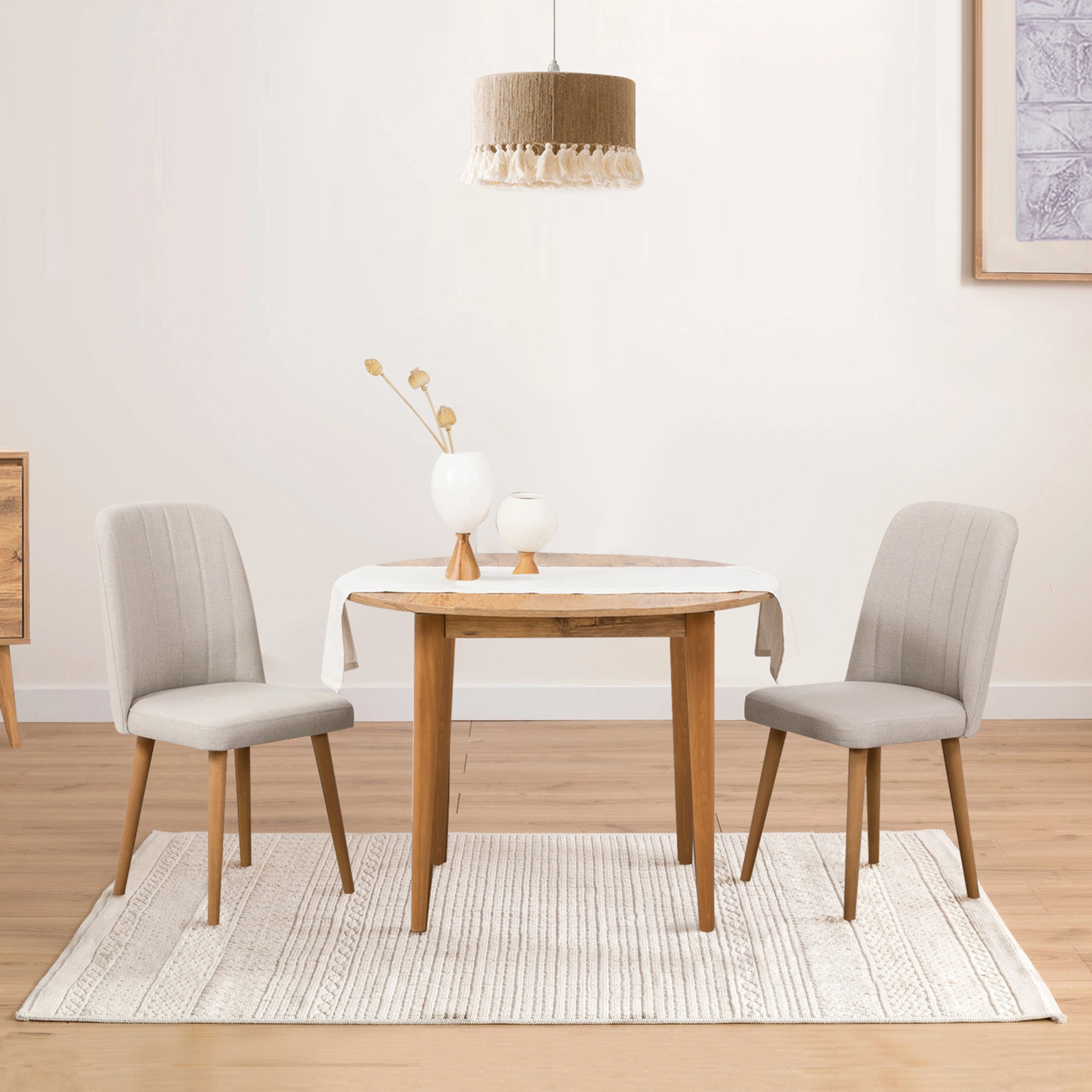 VİNA AÇILIR YUVARLAK MUTFAK MASA TAKIMI