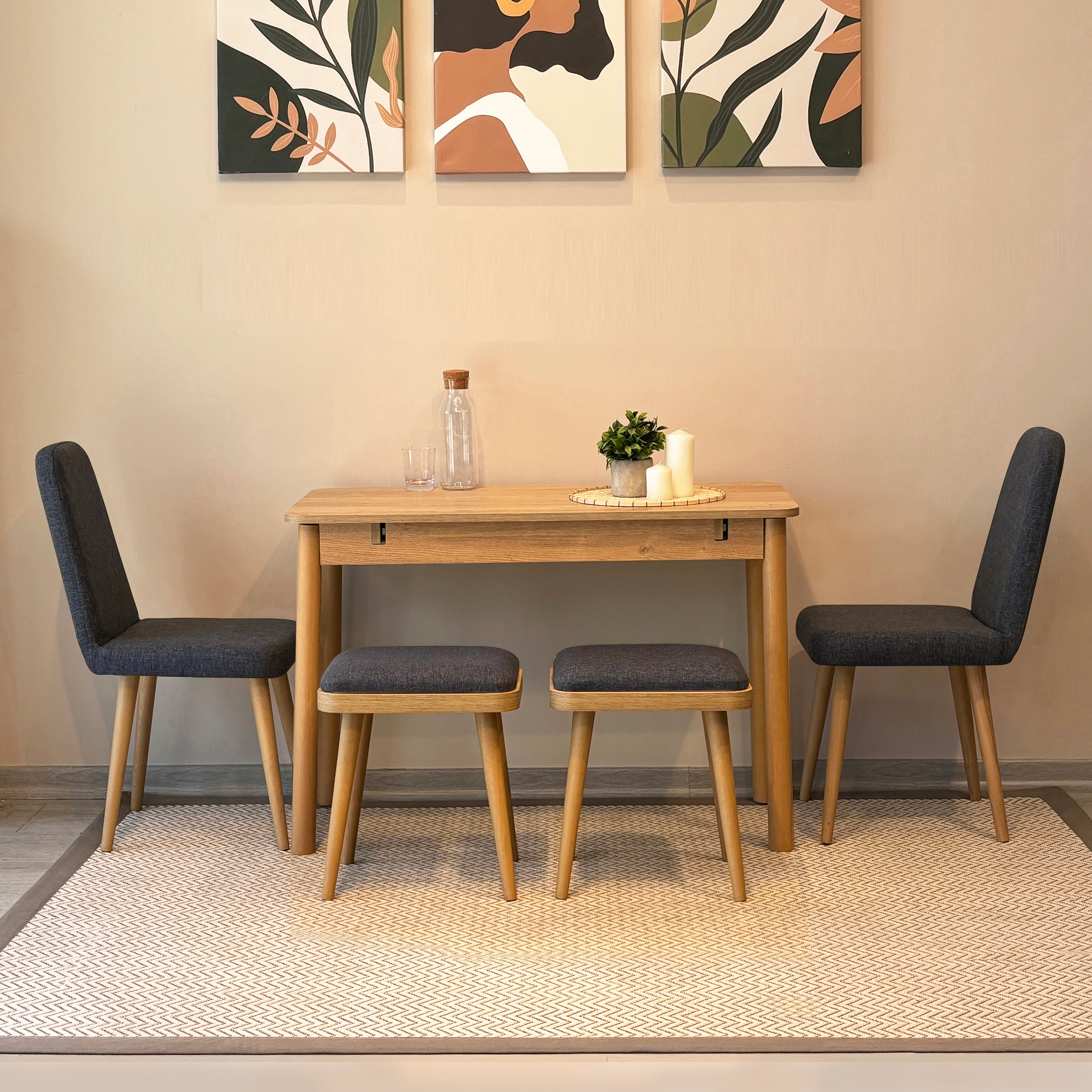 VİNA MİNİ AÇILIR MUTFAK MASA TAKIMI