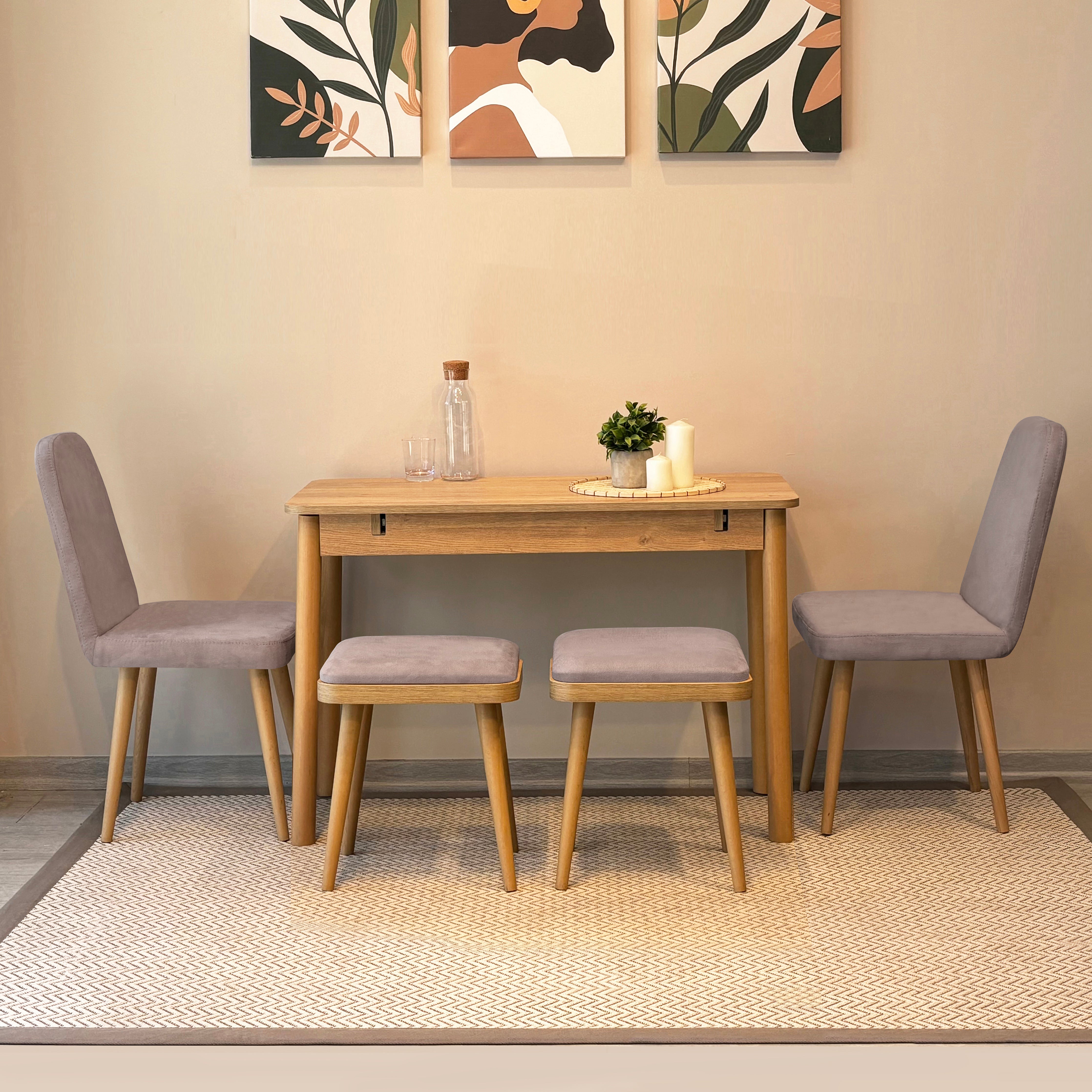 VİNA MİNİ AÇILIR MUTFAK MASA TAKIMI