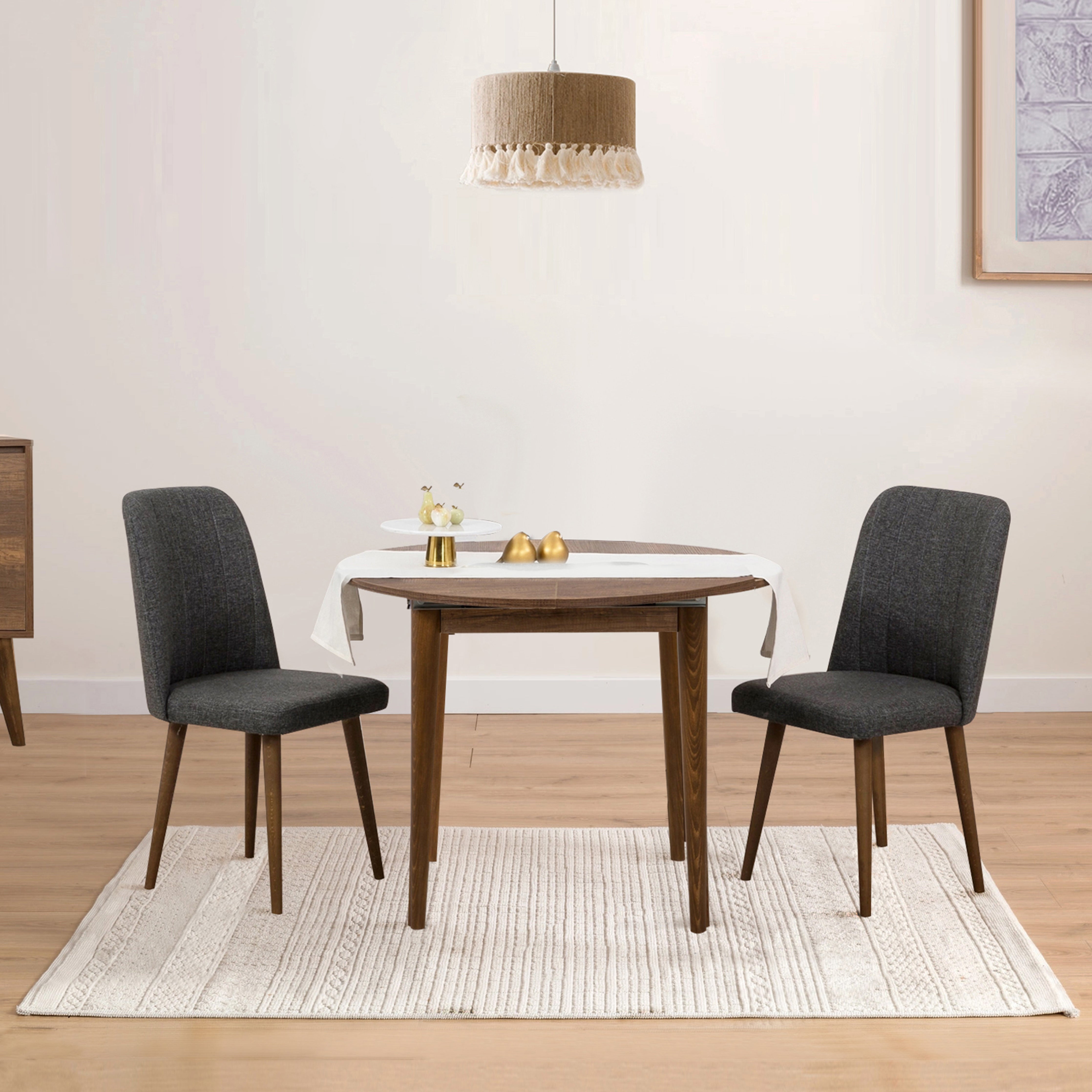 VİNA AÇILIR YUVARLAK MUTFAK MASA TAKIMI