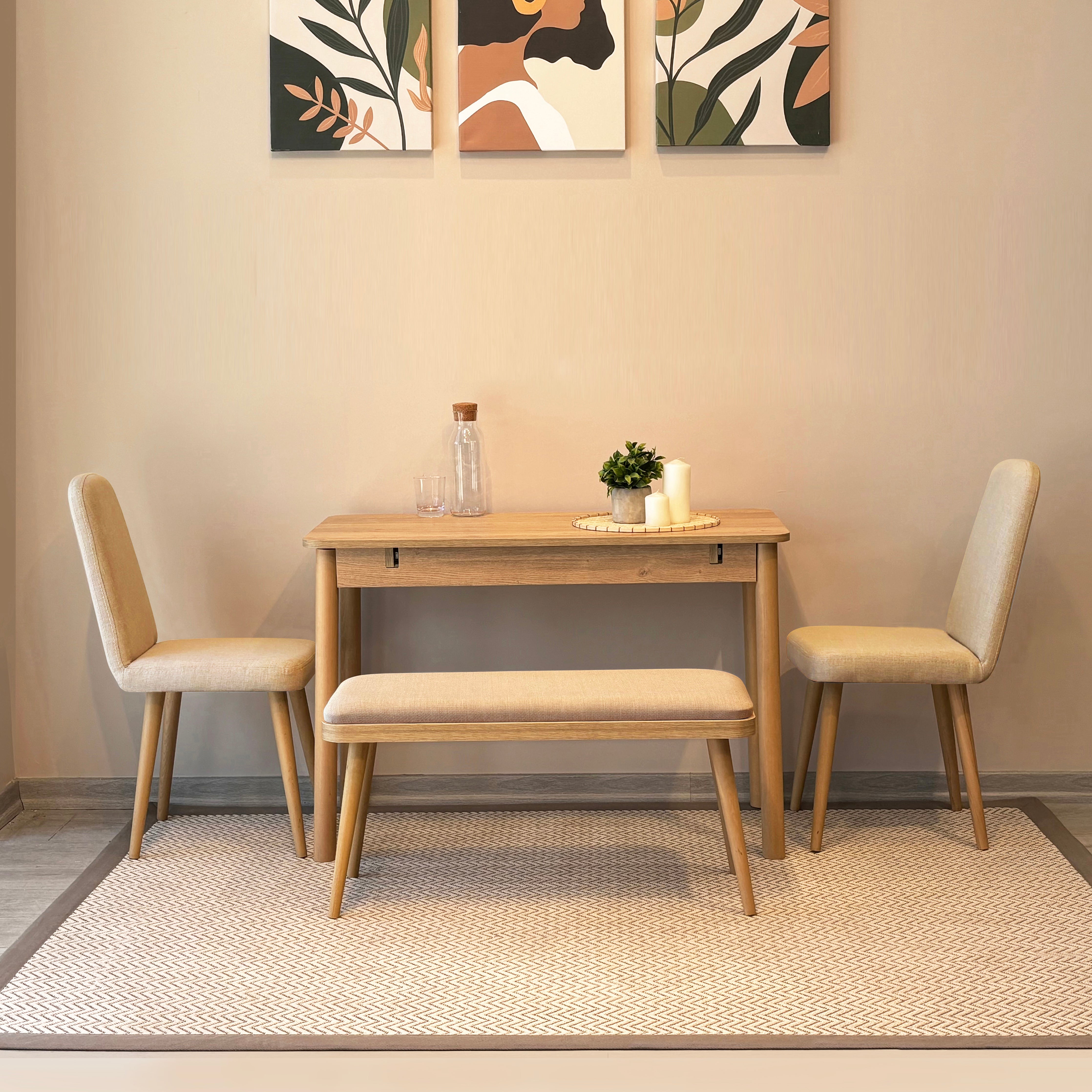 VİNA MİNİ AÇILIR MUTFAK MASA TAKIMI