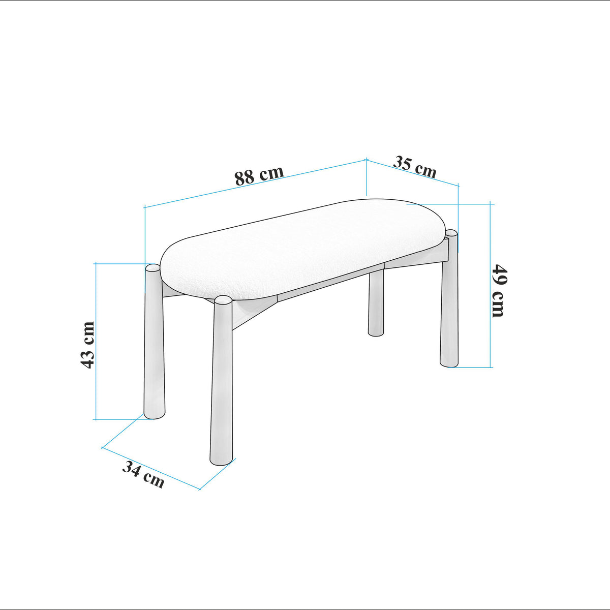 VİNA LUXE BENCH CEVİZ MASERATİ 02