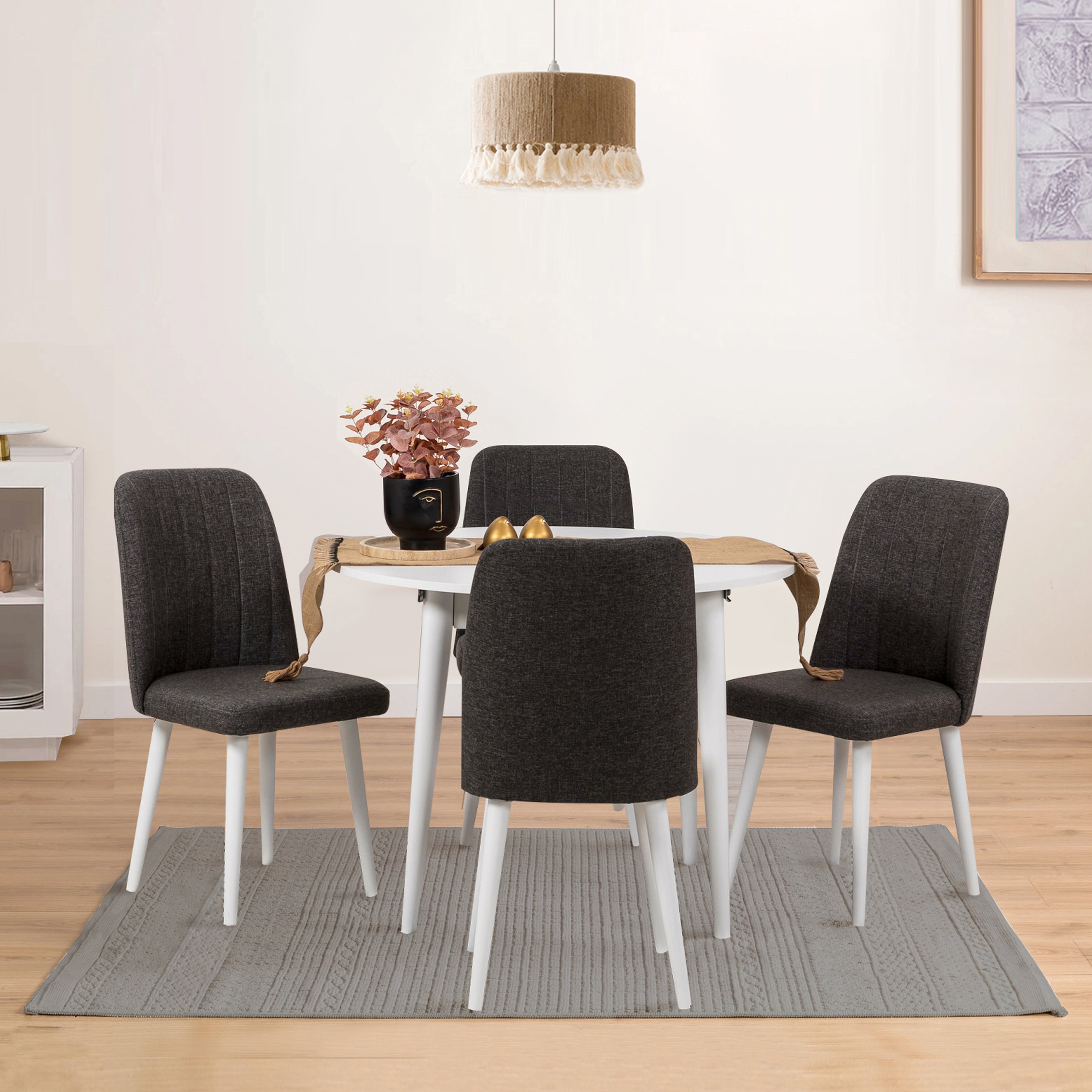 VİNA AÇILIR YUVARLAK MUTFAK MASA TAKIMI