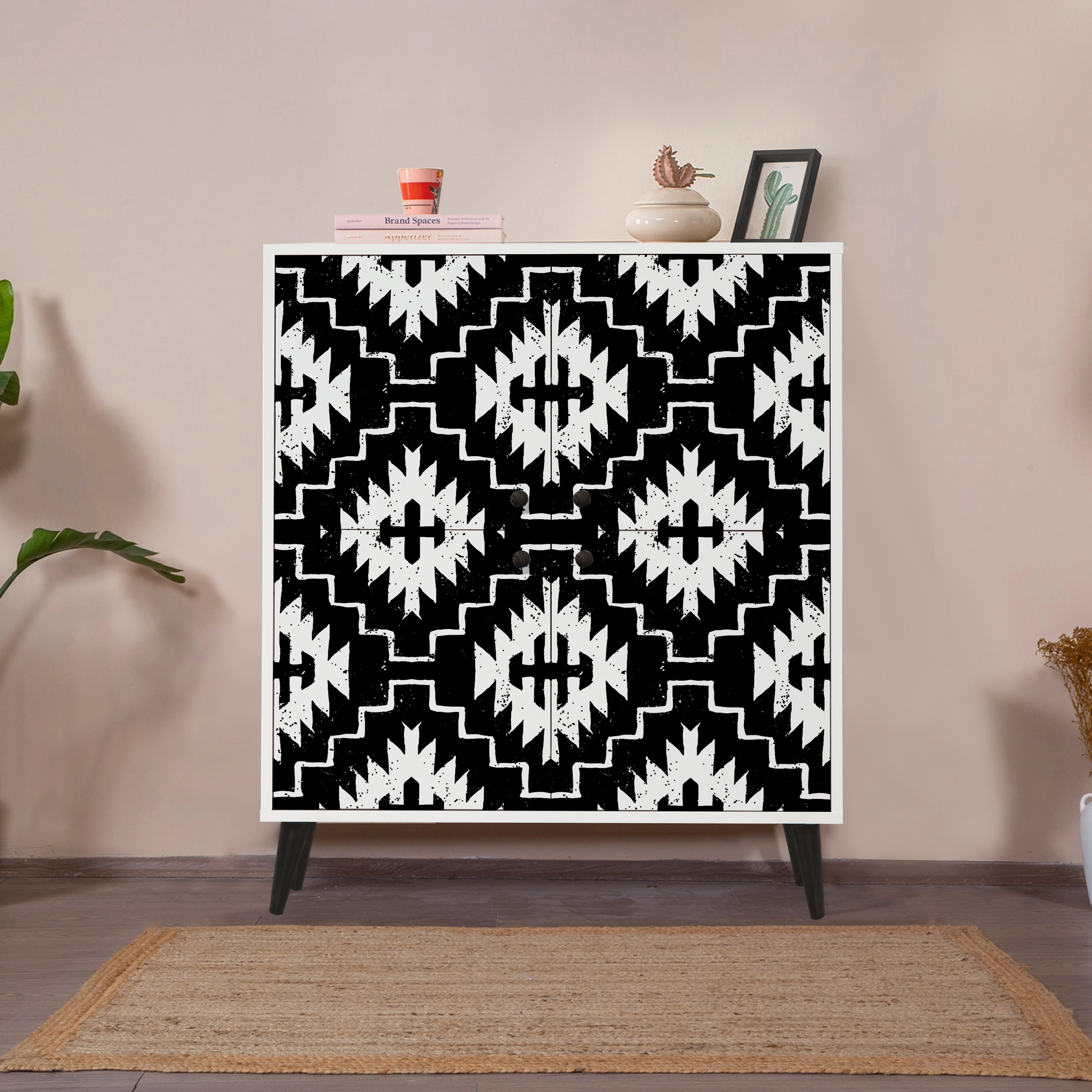 MULTİLÜX BEYAZ DESENLİ LAKE AYAK SWAN