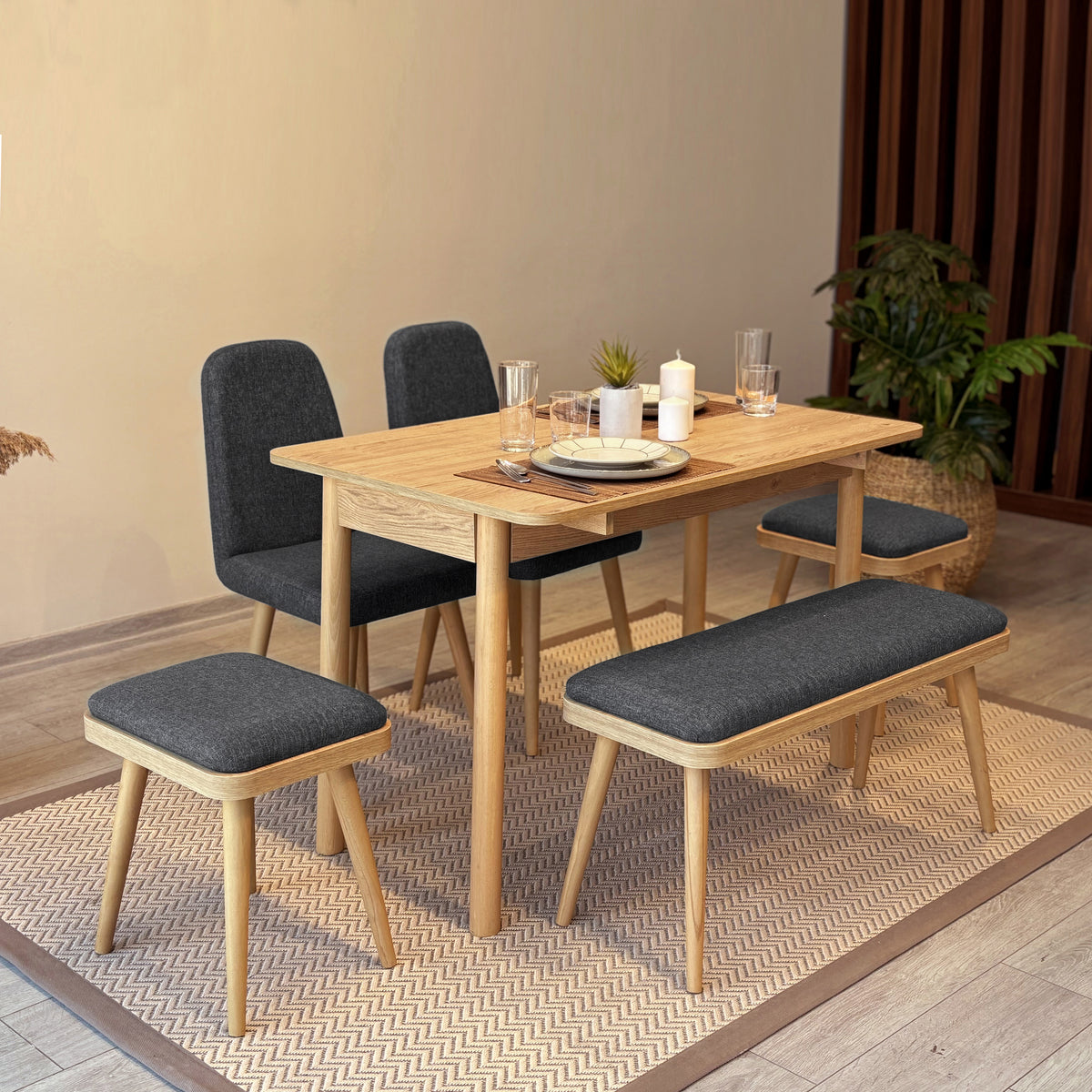 VİNA MİNİ AÇILIR MUTFAK MASA TAKIMI – UVI COLLECTION