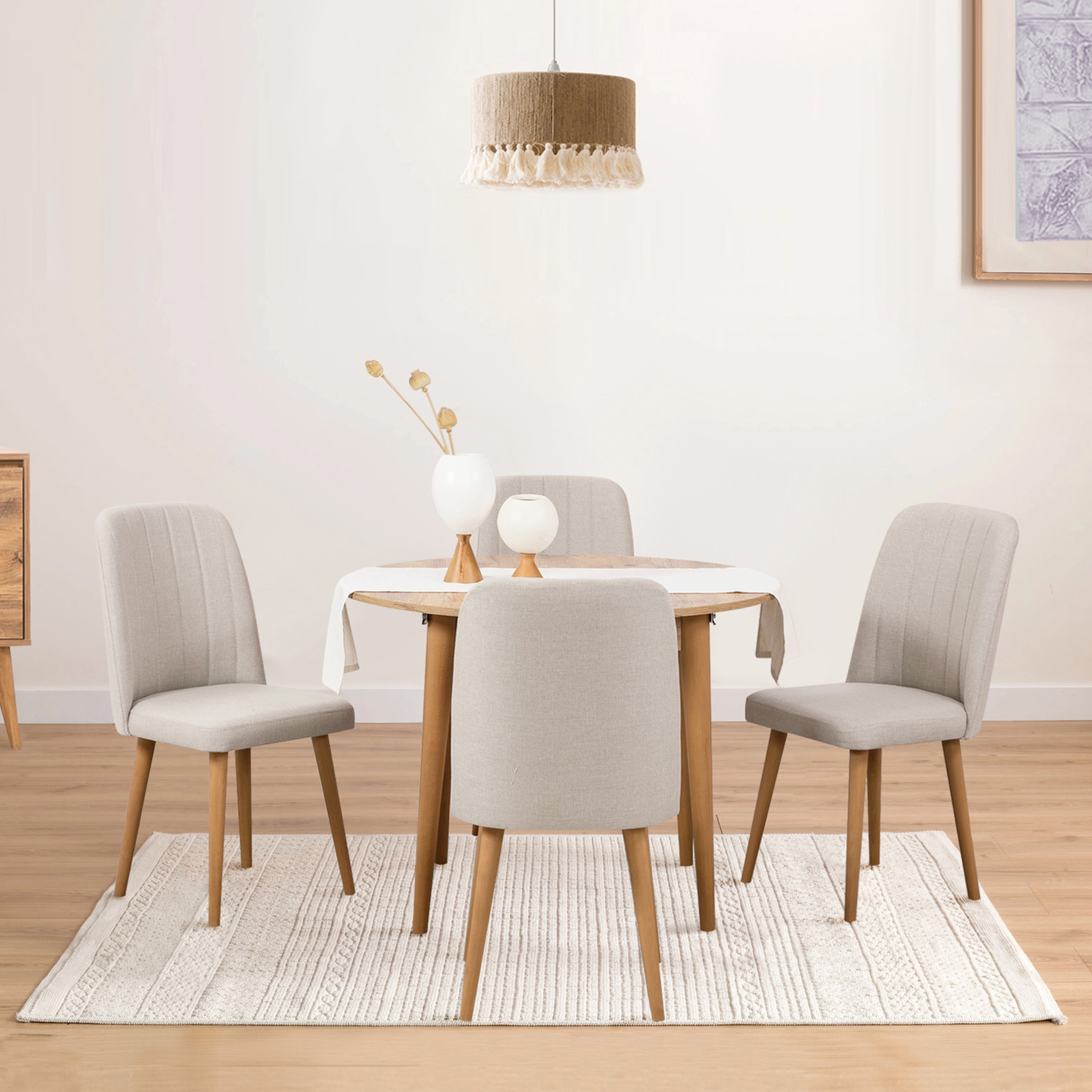 VİNA AÇILIR YUVARLAK MUTFAK MASA TAKIMI