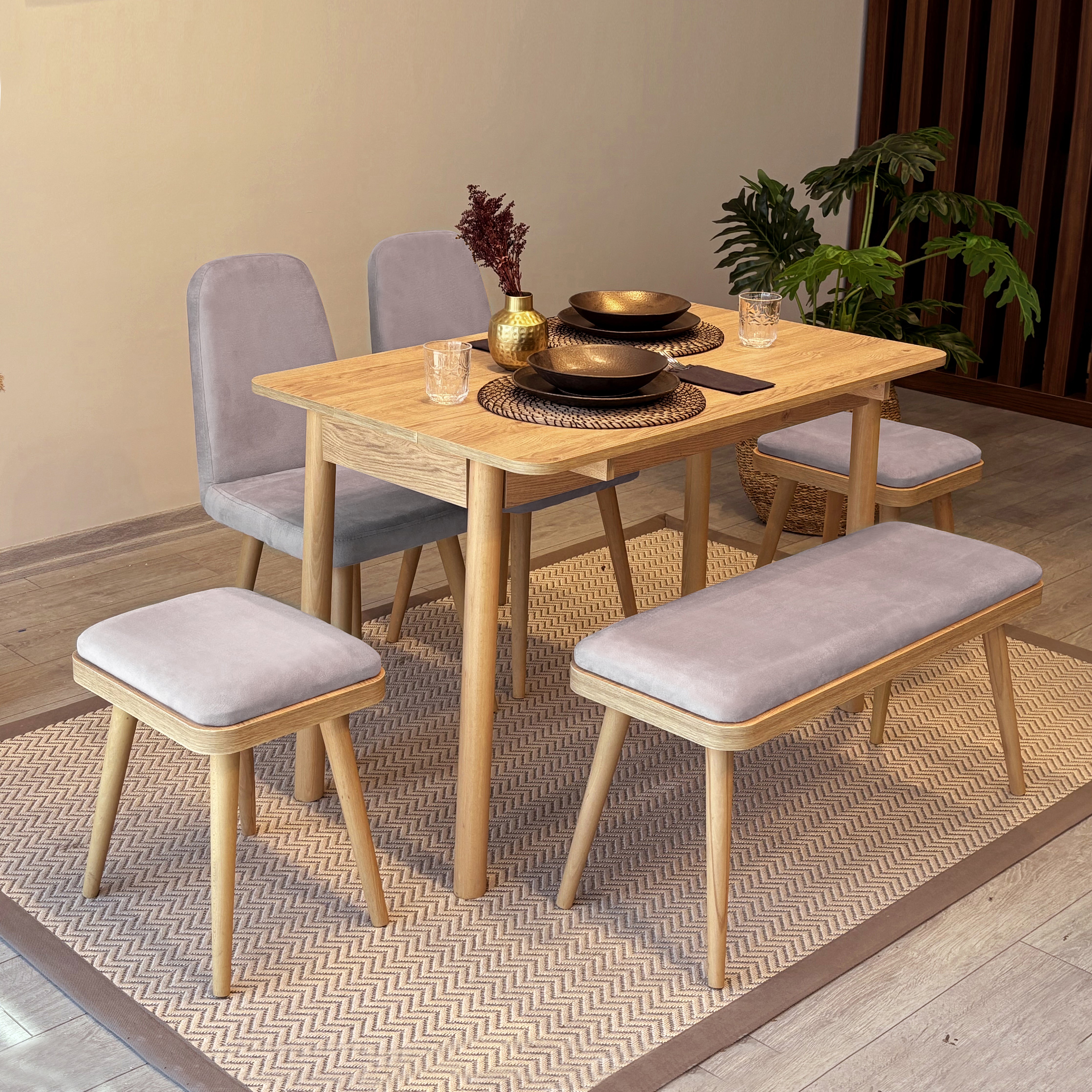 VİNA MİNİ AÇILIR MUTFAK MASA TAKIMI