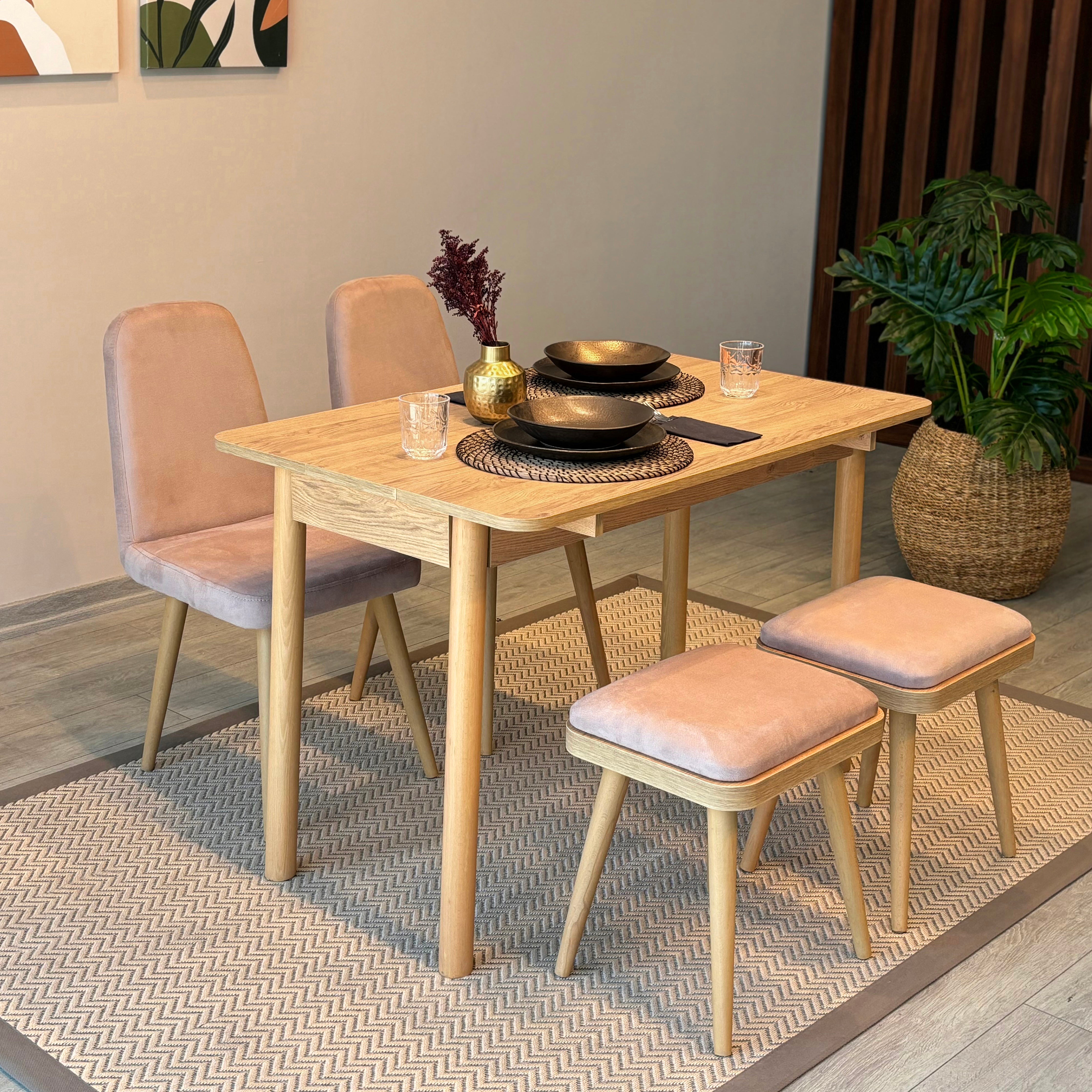 VİNA MİNİ AÇILIR MUTFAK MASA TAKIMI