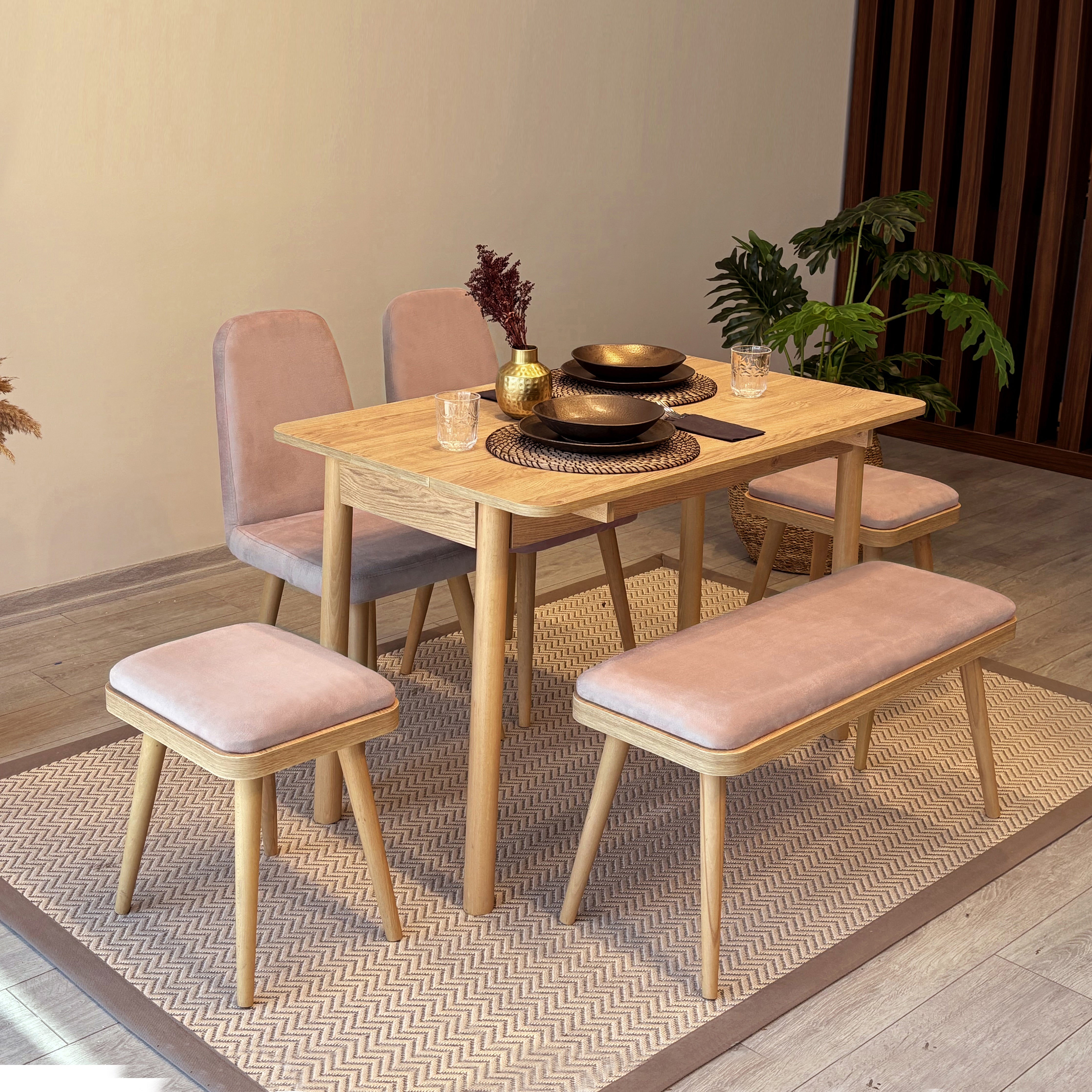 VİNA MİNİ AÇILIR MUTFAK MASA TAKIMI