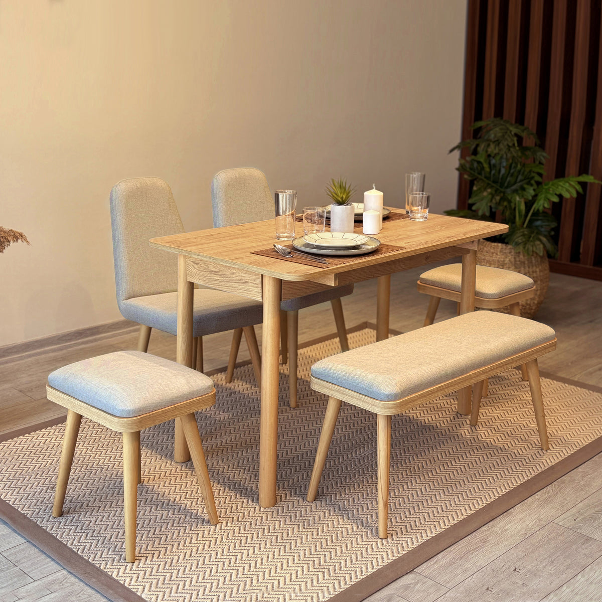 VİNA MİNİ AÇILIR MUTFAK MASA TAKIMI – UVI COLLECTION