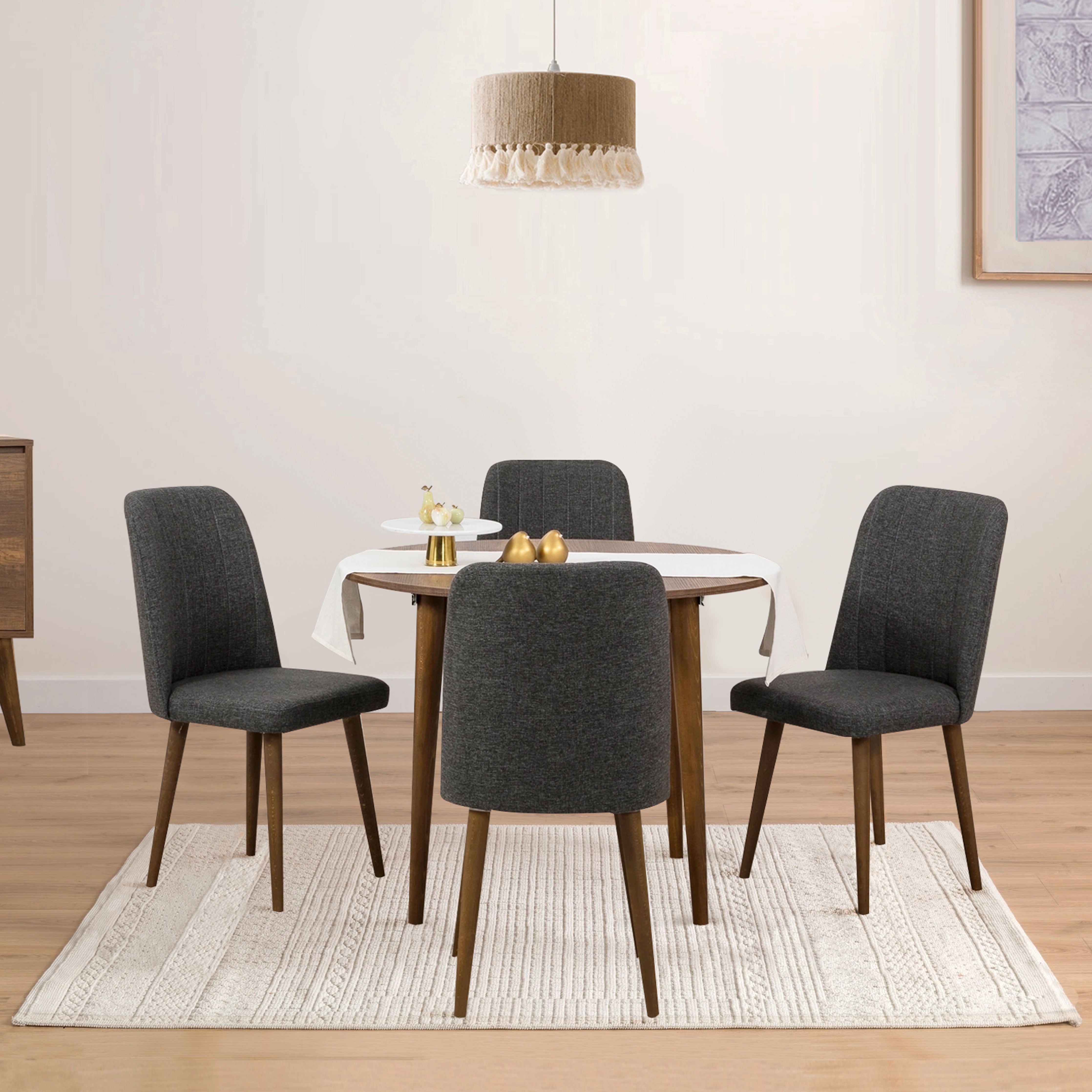 VİNA AÇILIR YUVARLAK MUTFAK MASA TAKIMI