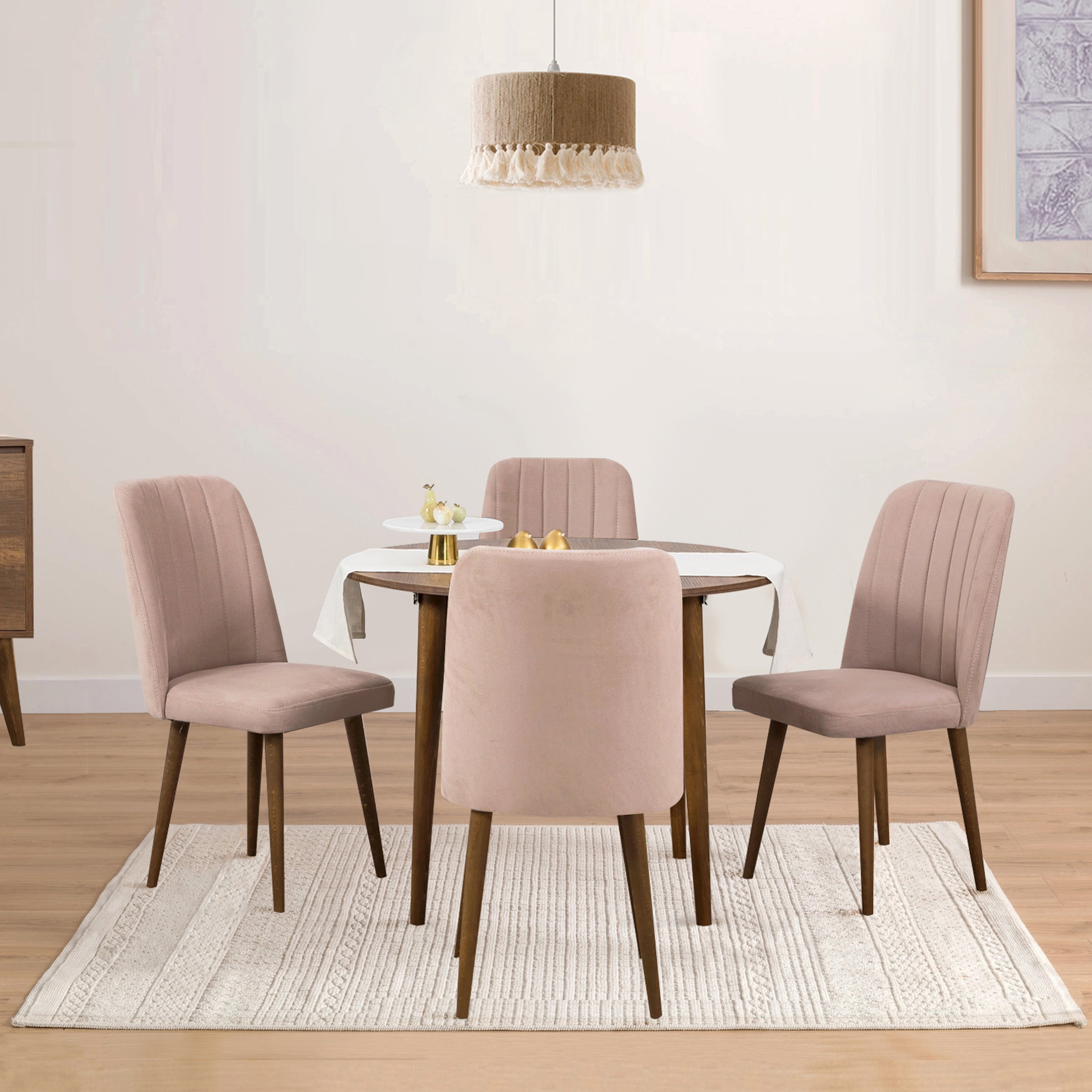 VİNA AÇILIR YUVARLAK MUTFAK MASA TAKIMI