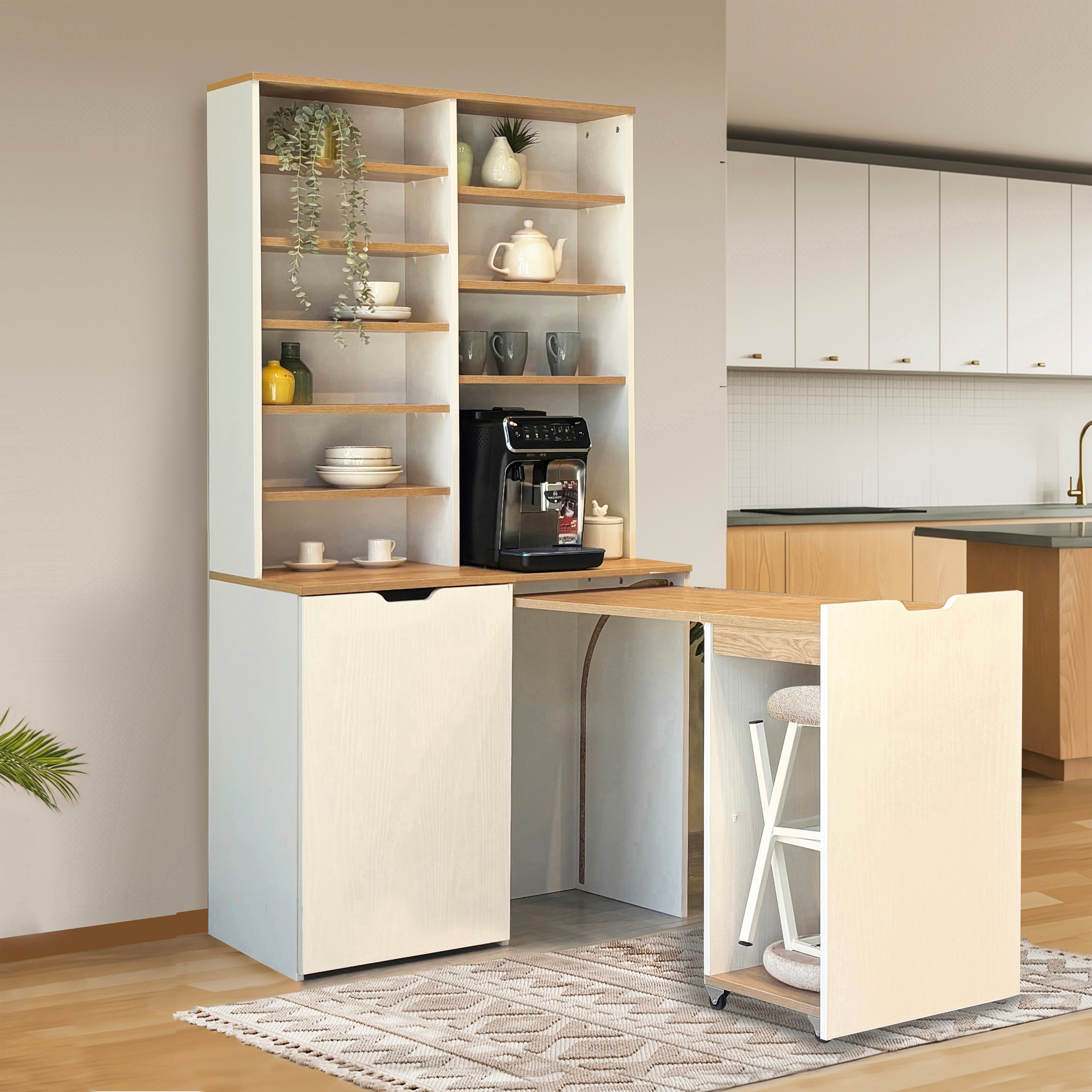 FLEXA KATLANABİLİR MASALI KAHVE KÖSESİ İKİ TABURELİ TAKIM