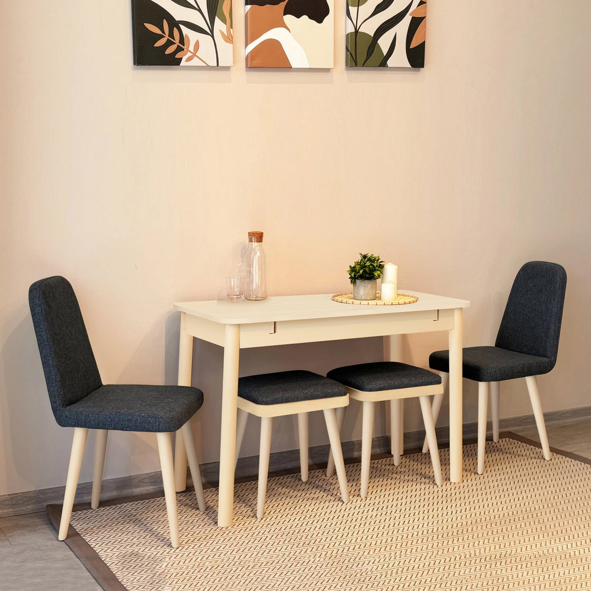 VİNA MİNİ AÇILIR MUTFAK MASA TAKIMI – UVI COLLECTION
