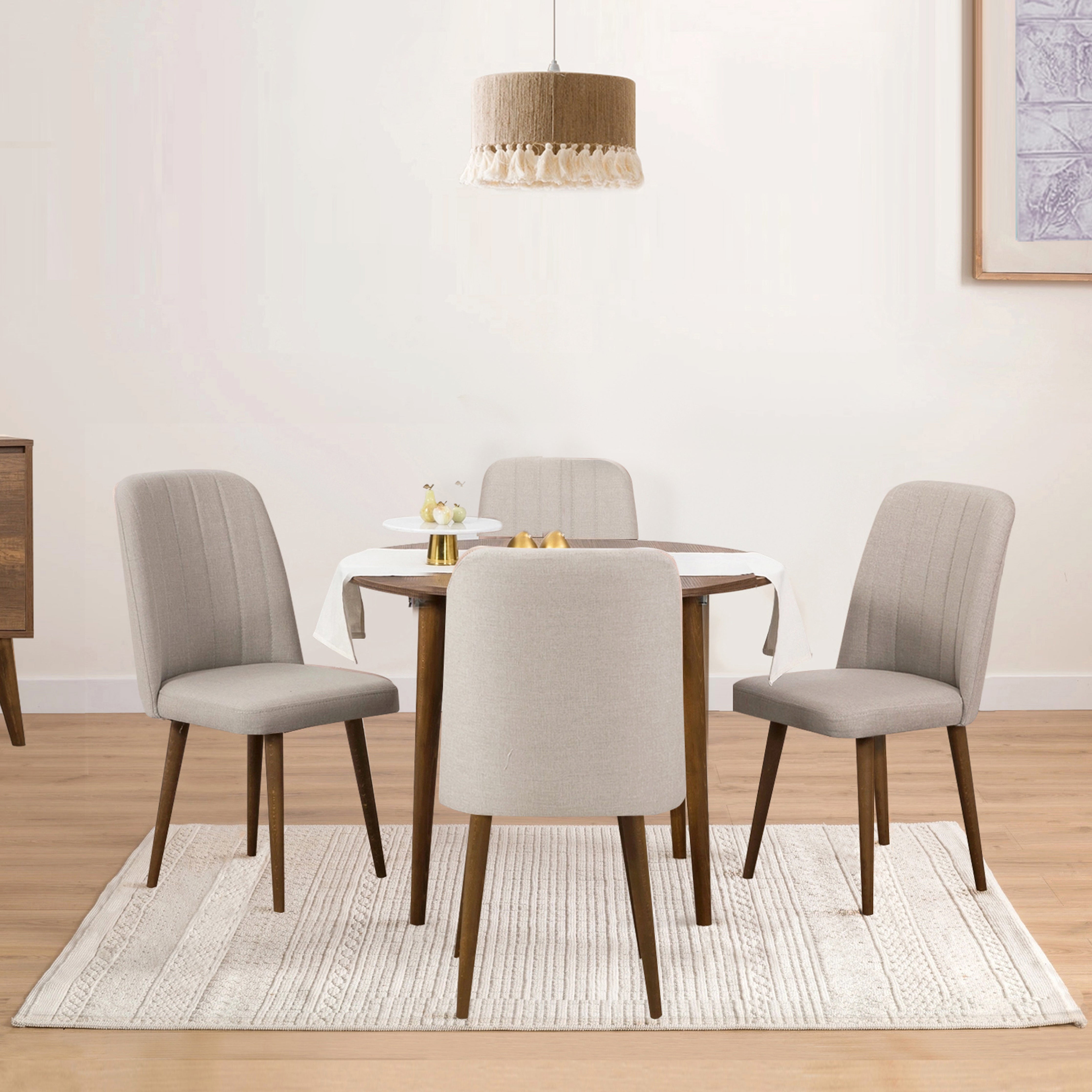 VİNA AÇILIR YUVARLAK MUTFAK MASA TAKIMI