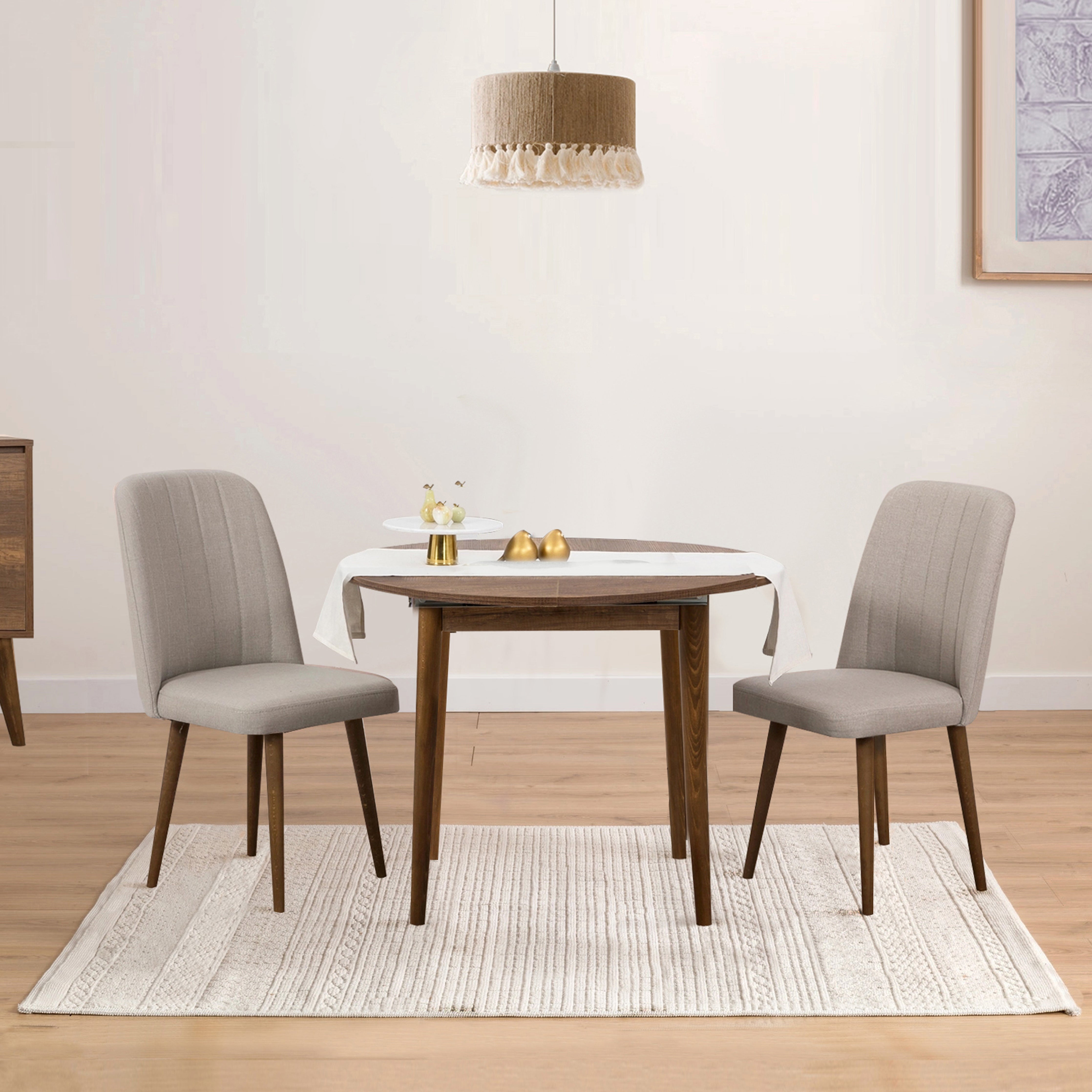 VİNA AÇILIR YUVARLAK MUTFAK MASA TAKIMI