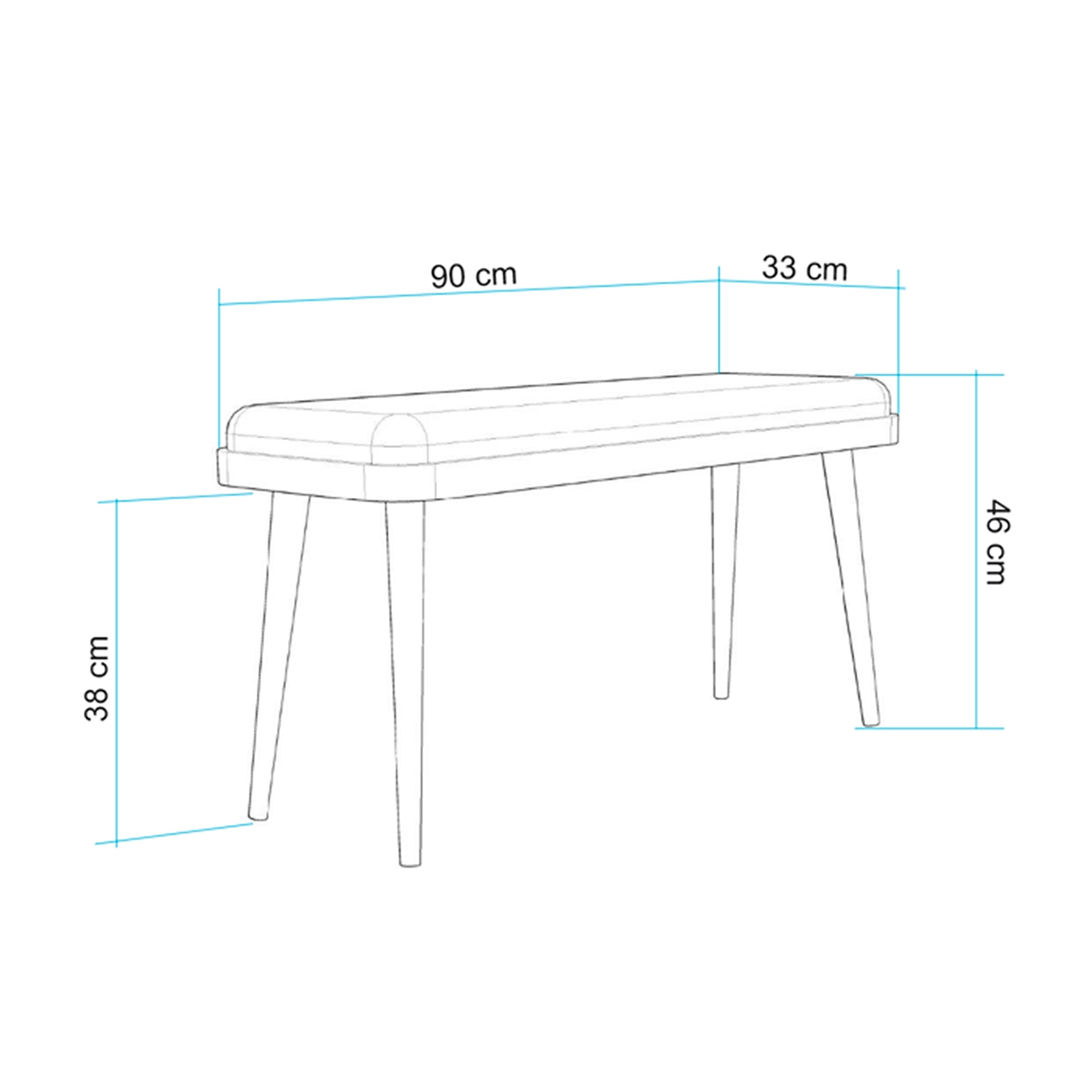 VİNA MİNİ BENCH SEDEF KREM