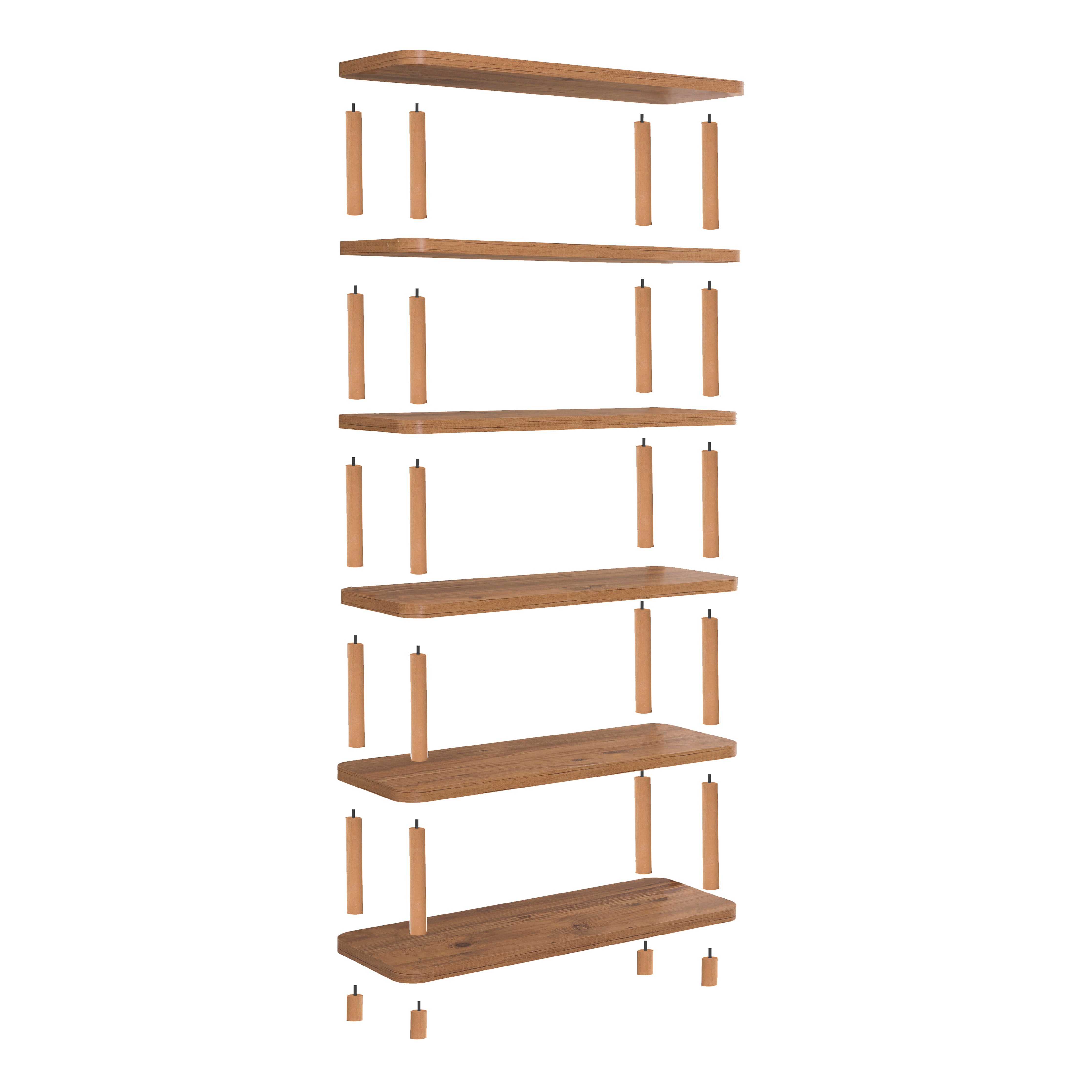 DORA GALA 6 RAFLI KİTAPLIK 80X28