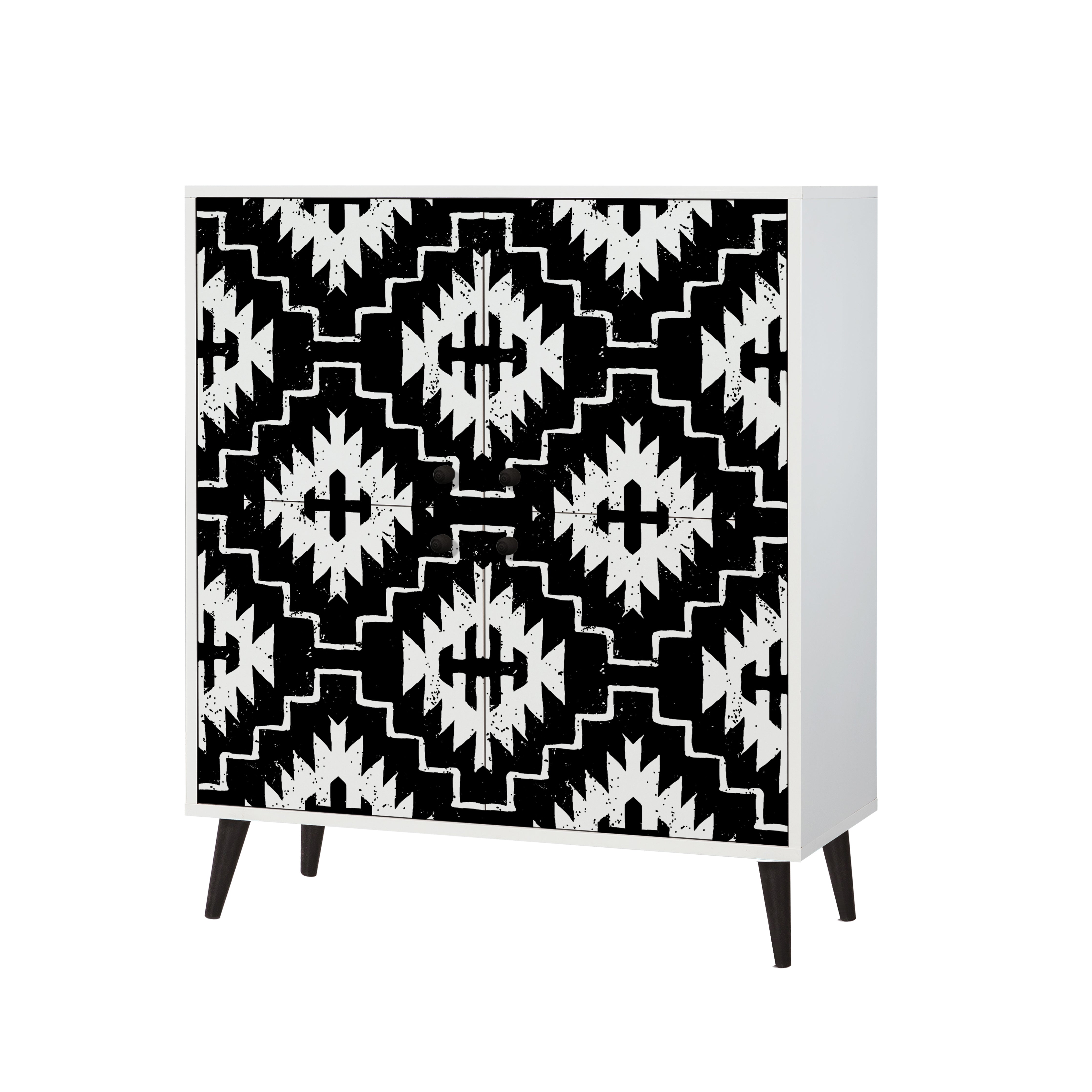 MULTİLÜX BEYAZ DESENLİ LAKE AYAK SWAN