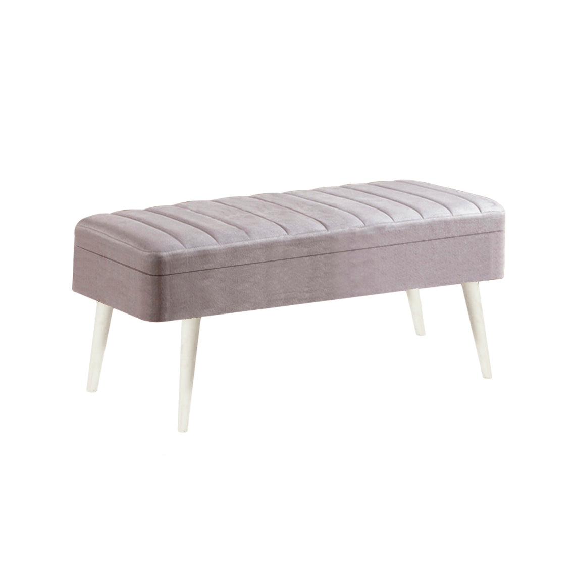 VİNA KUMAŞLI SANDIKLI BENCH BEYAZ