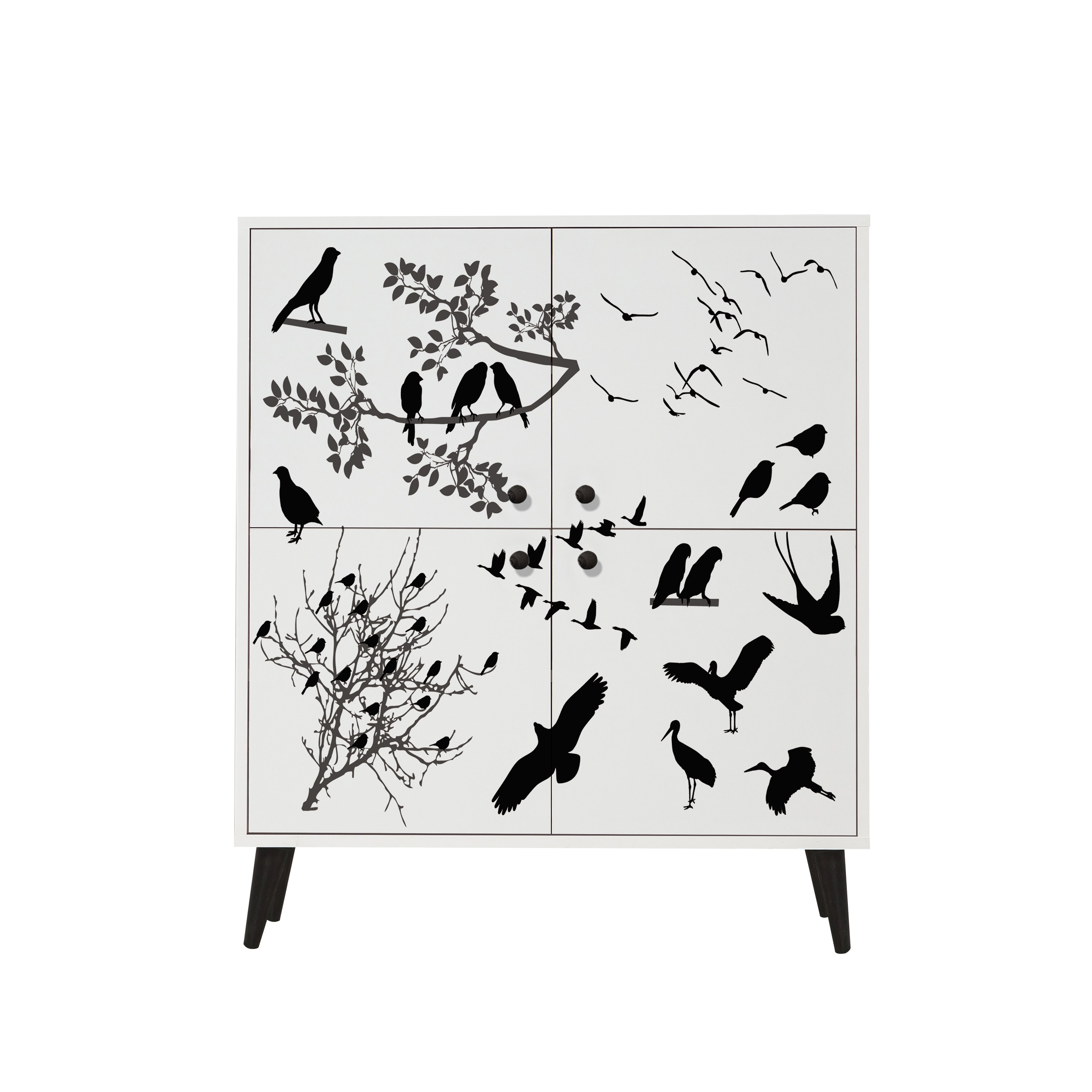 MULTİLÜX BEYAZ DESENLİ LAKE AYAK MANYAS