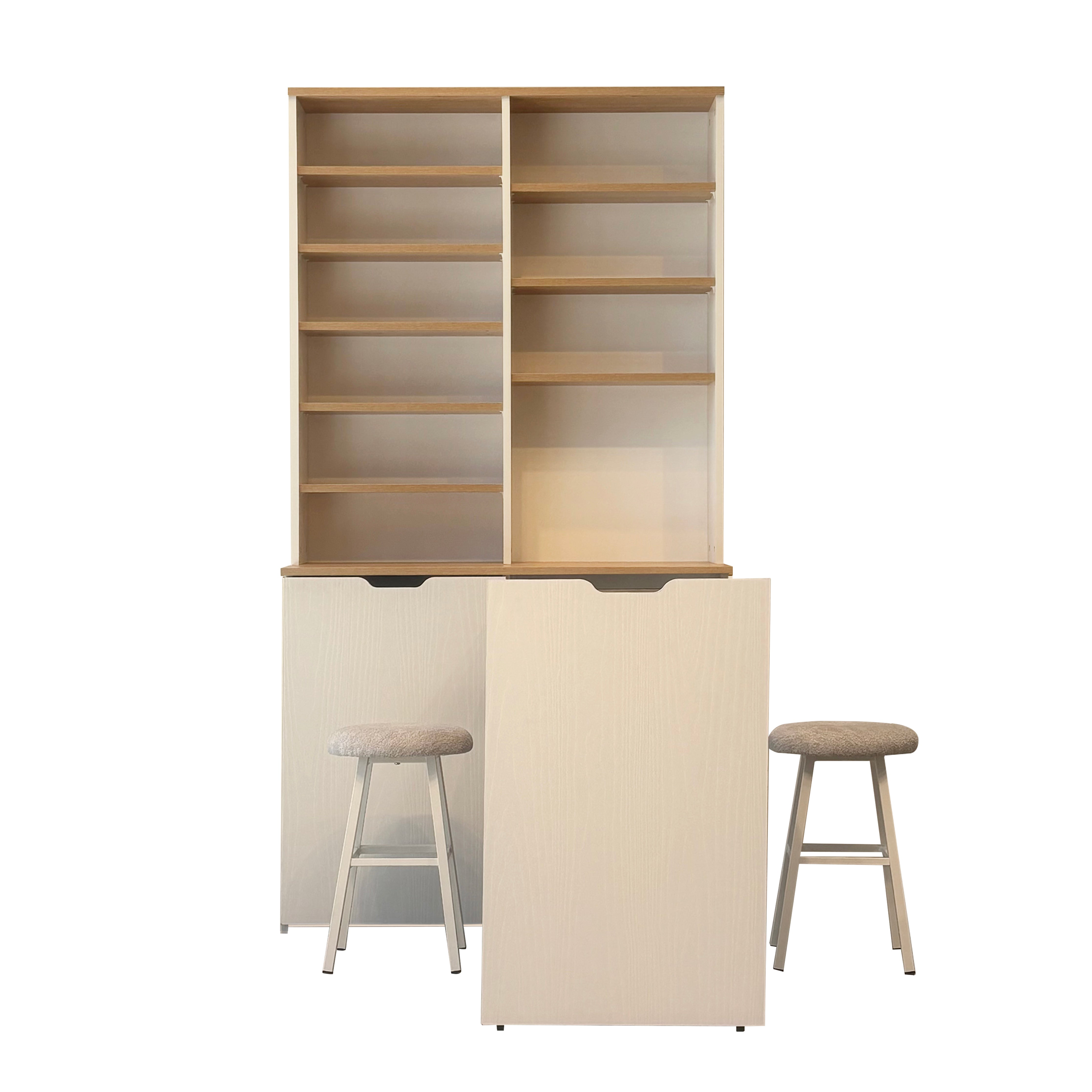 FLEXA KATLANABİLİR MASALI KAHVE KÖSESİ İKİ TABURELİ TAKIM