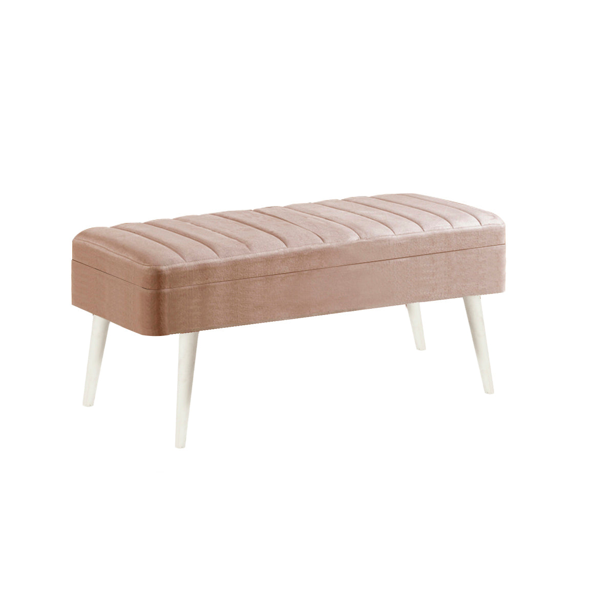 VİNA KUMAŞLI SANDIKLI BENCH BEYAZ