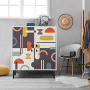 MULTİLÜX BEYAZ DESENLİ METAL AYAK SİA