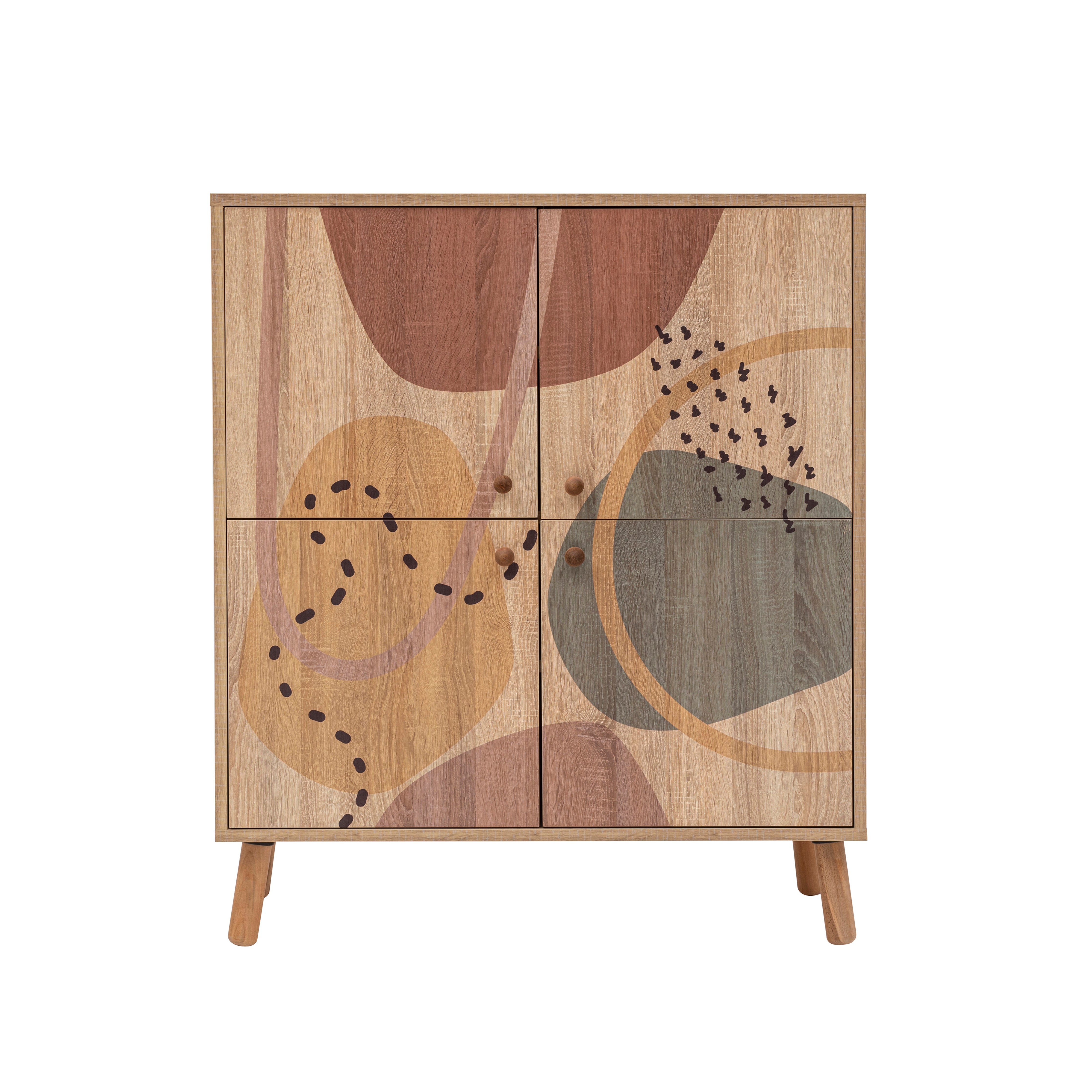 MULTİLÜX SONOMO DESENLİ SİLİNDİR AHŞAP AYAK FORM