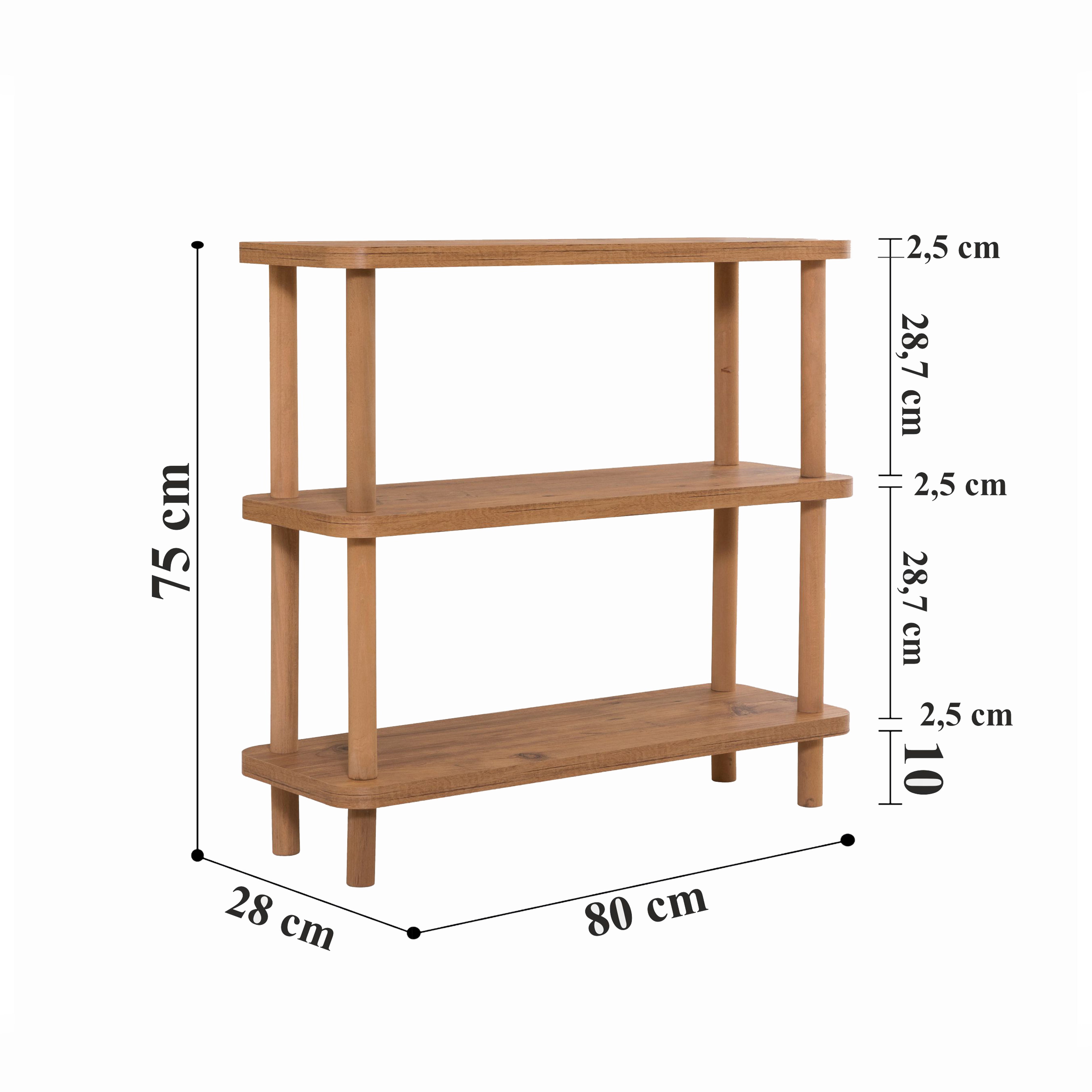 DORA STEP KISA KİTAPLIK 80X28